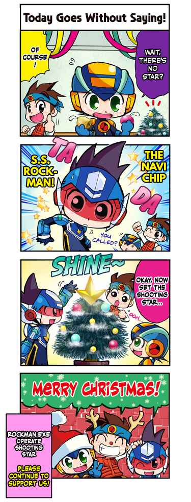 Page 1 Chapter 8 Mega Man Battle Network Operate Shooting Star 4Koma Manga