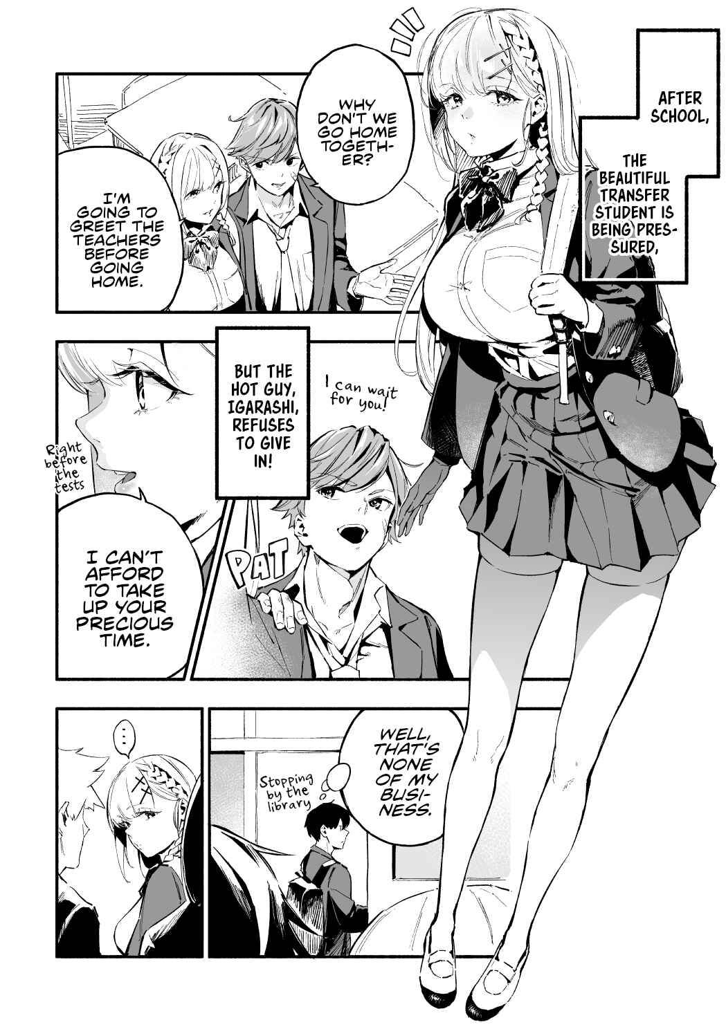 Page 1 Chapter 3 The Angelic Transfer Student and Mastophobia-kun