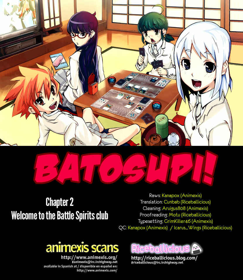 Page 1 Chapter 2 Batosupi!: Watashi-tachi Battle Spirits-bu desu ☆
