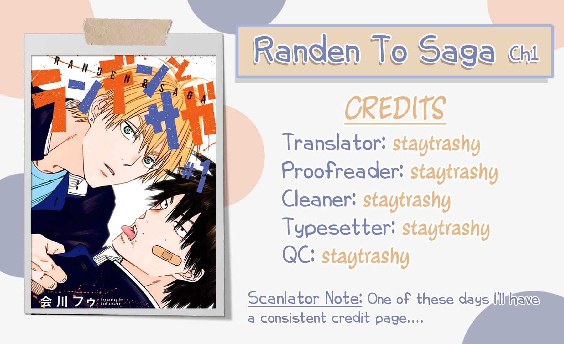 Page 1 Chapter 1 Randen to Saga
