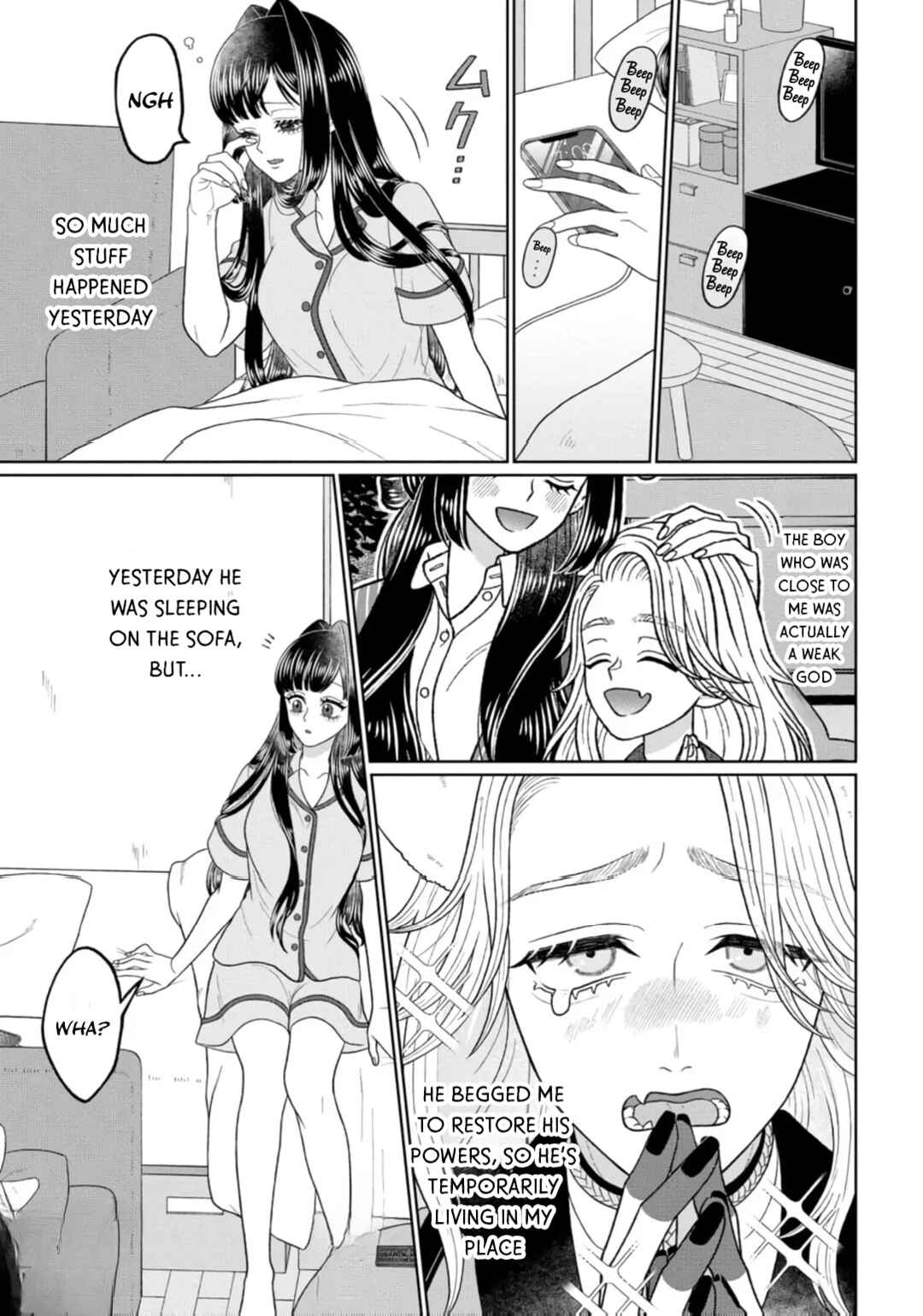 Page 2 Chapter 2 Watashi Dake no Kami-sama ~Chikara no Kaifuku no Tame ni Kiss wo Nedarareteimasu~