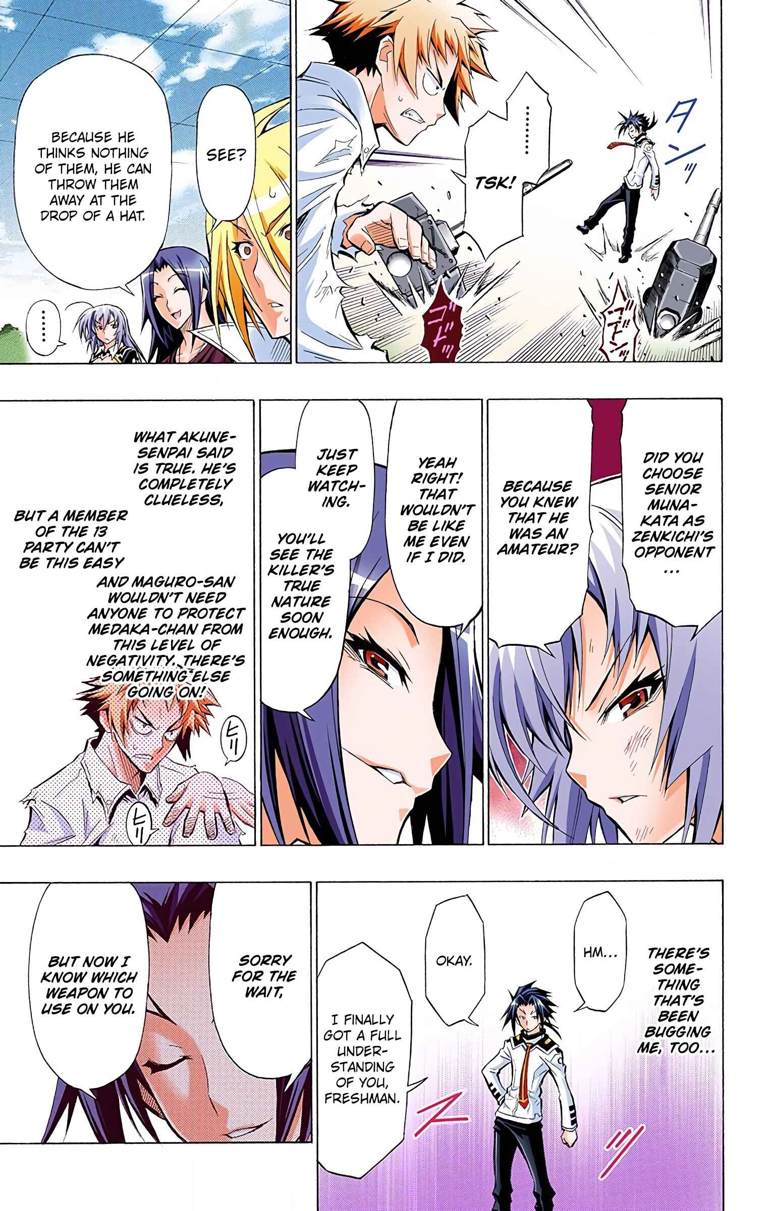 Page 13 Chapter 34 Medaka Box (Official Colored)