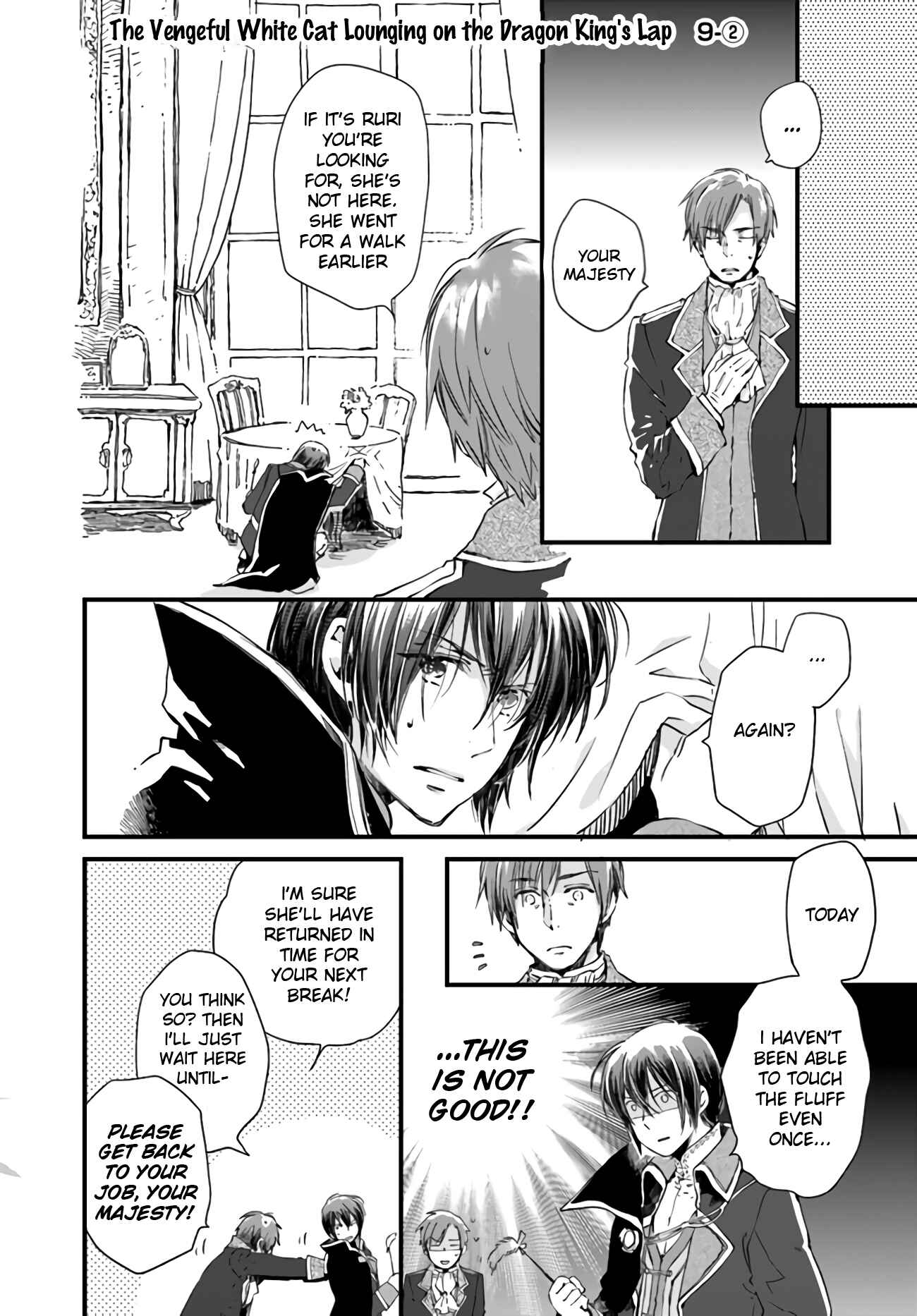 Page 2 Chapter 9.2 Fukushuu wo Chikatta Shironeko wa Ryuuou no Hiza no Ue de Damin wo Musaboru