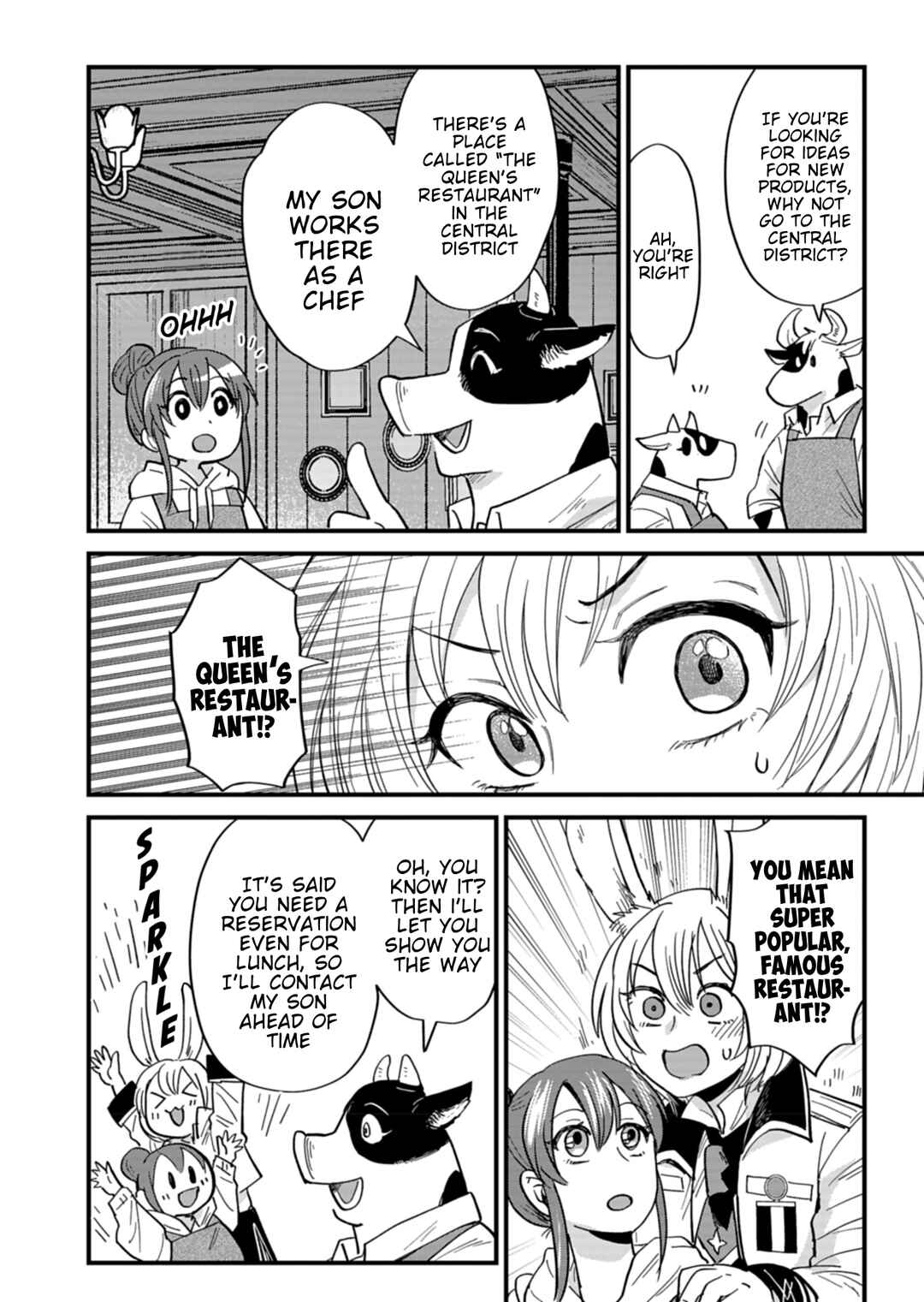 Page 28 Chapter 5 Tenkuu no Isekai Bistro-Ten ~Kanban Musume Sorano ga Oishii Shiawase Todokemasu~