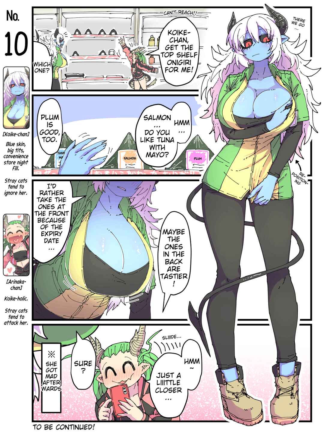 Page 1 Chapter 10 A Blue-Skinned Convenience Store Worker and Her Pals