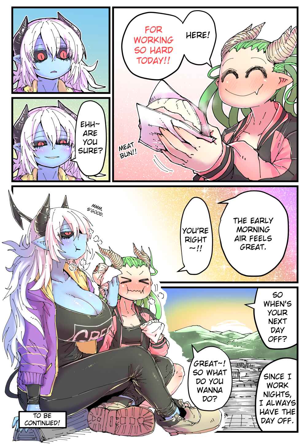Page 2 Chapter 4 A Blue-Skinned Convenience Store Worker and Her Pals