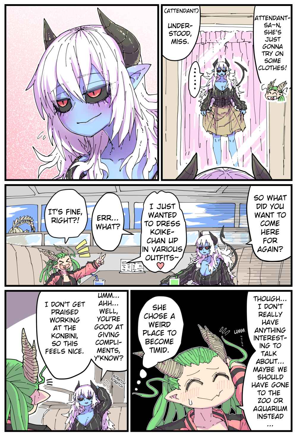 Page 2 Chapter 7 A Blue-Skinned Convenience Store Worker and Her Pals
