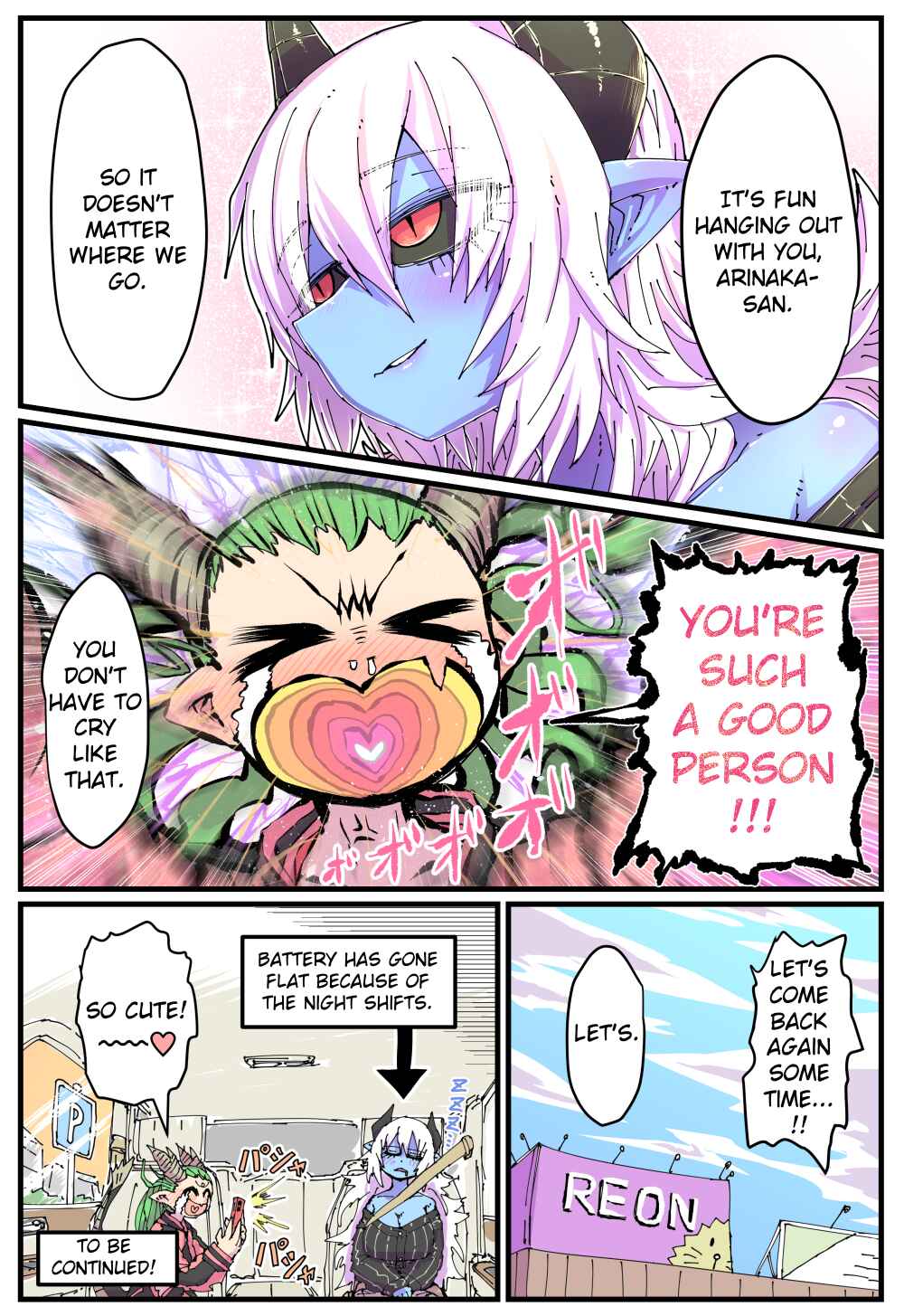 Page 3 Chapter 7 A Blue-Skinned Convenience Store Worker and Her Pals