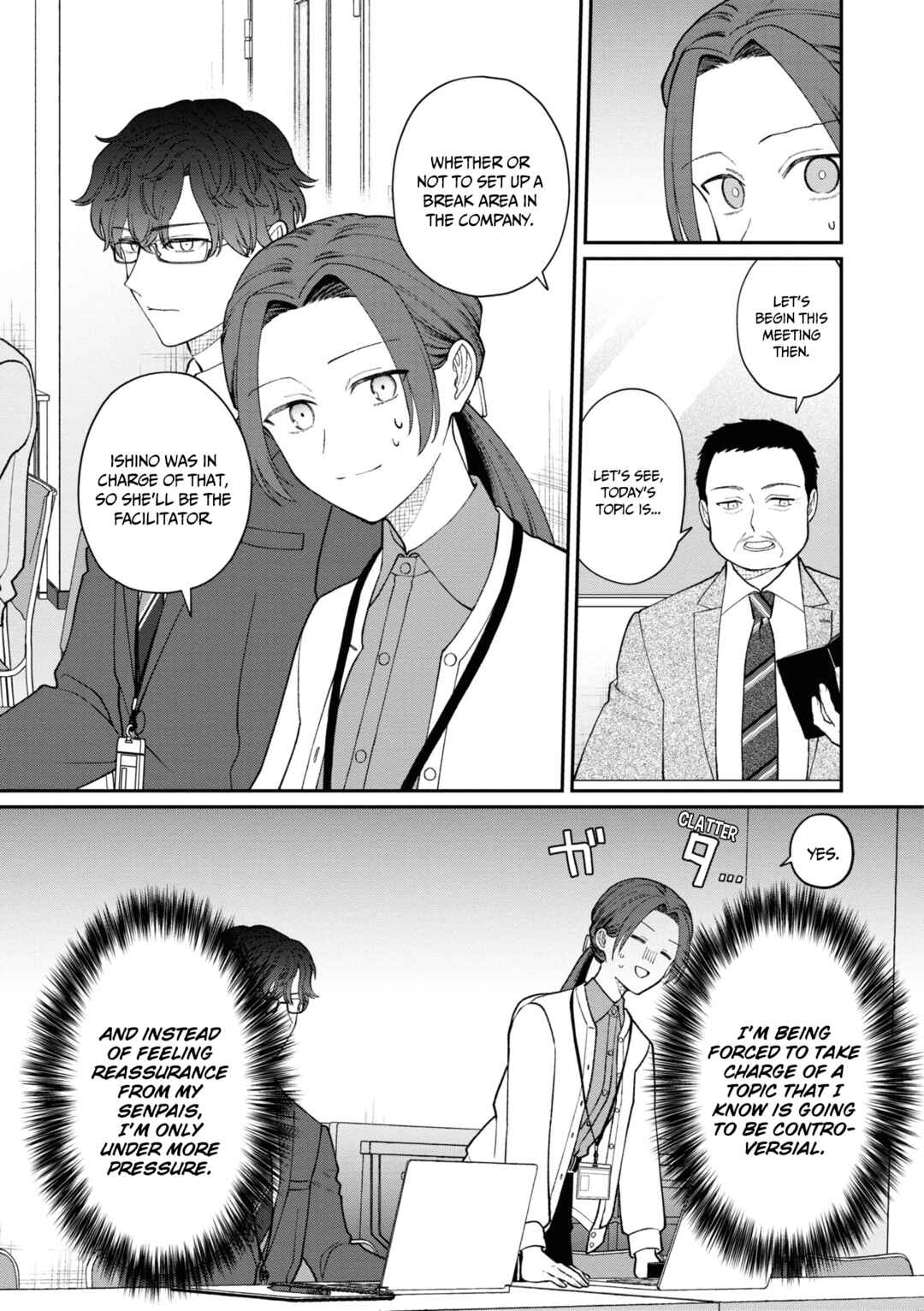 Page 4 Chapter 48 Kuuki ga Yomeru Shinnyuu Shain to Buaisou na Senpai