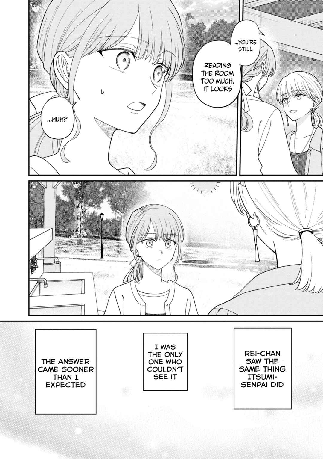 Page 13 Chapter 60 Kuuki ga Yomeru Shinnyuu Shain to Buaisou na Senpai