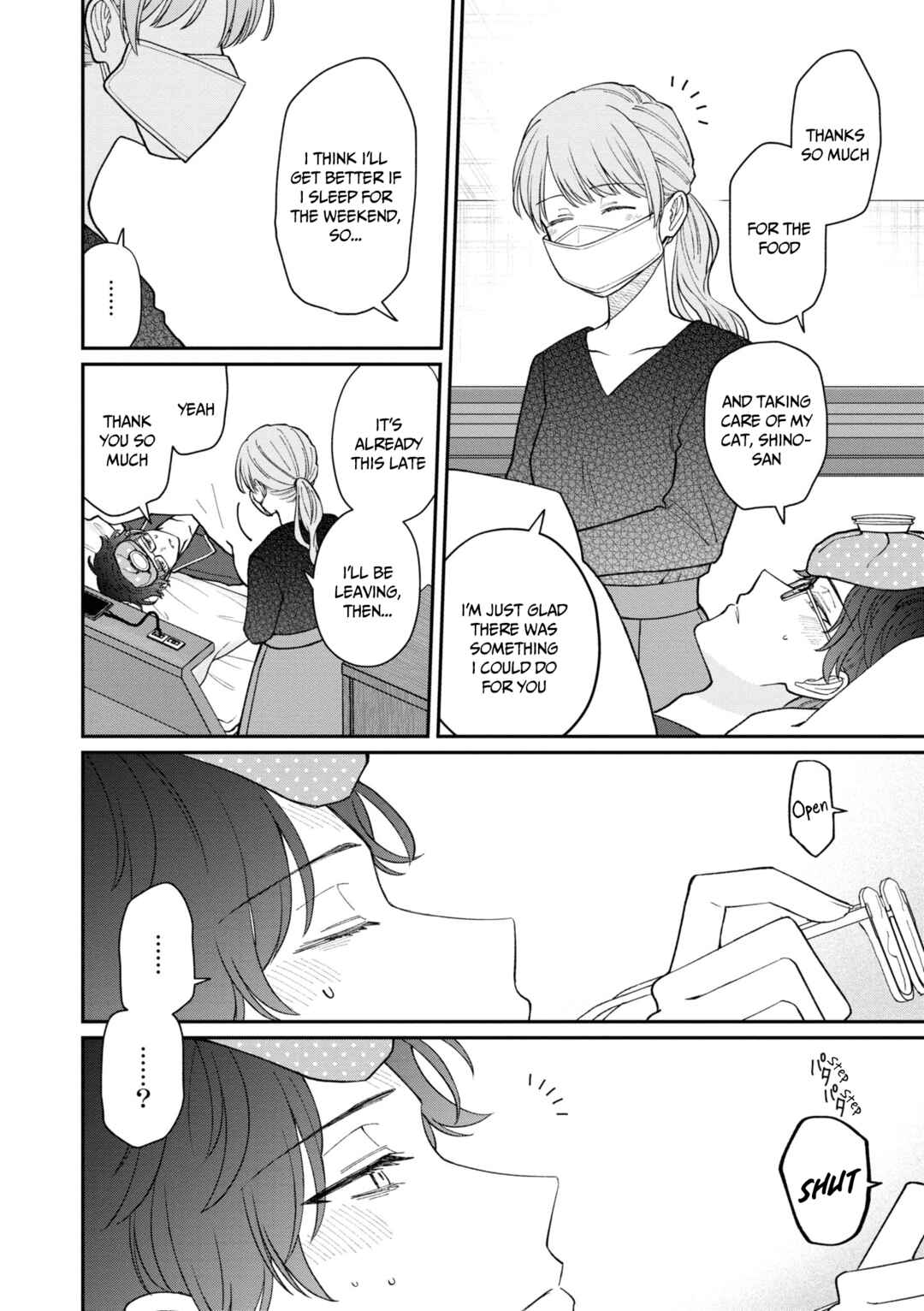 Page 4 Chapter 56 Kuuki ga Yomeru Shinnyuu Shain to Buaisou na Senpai