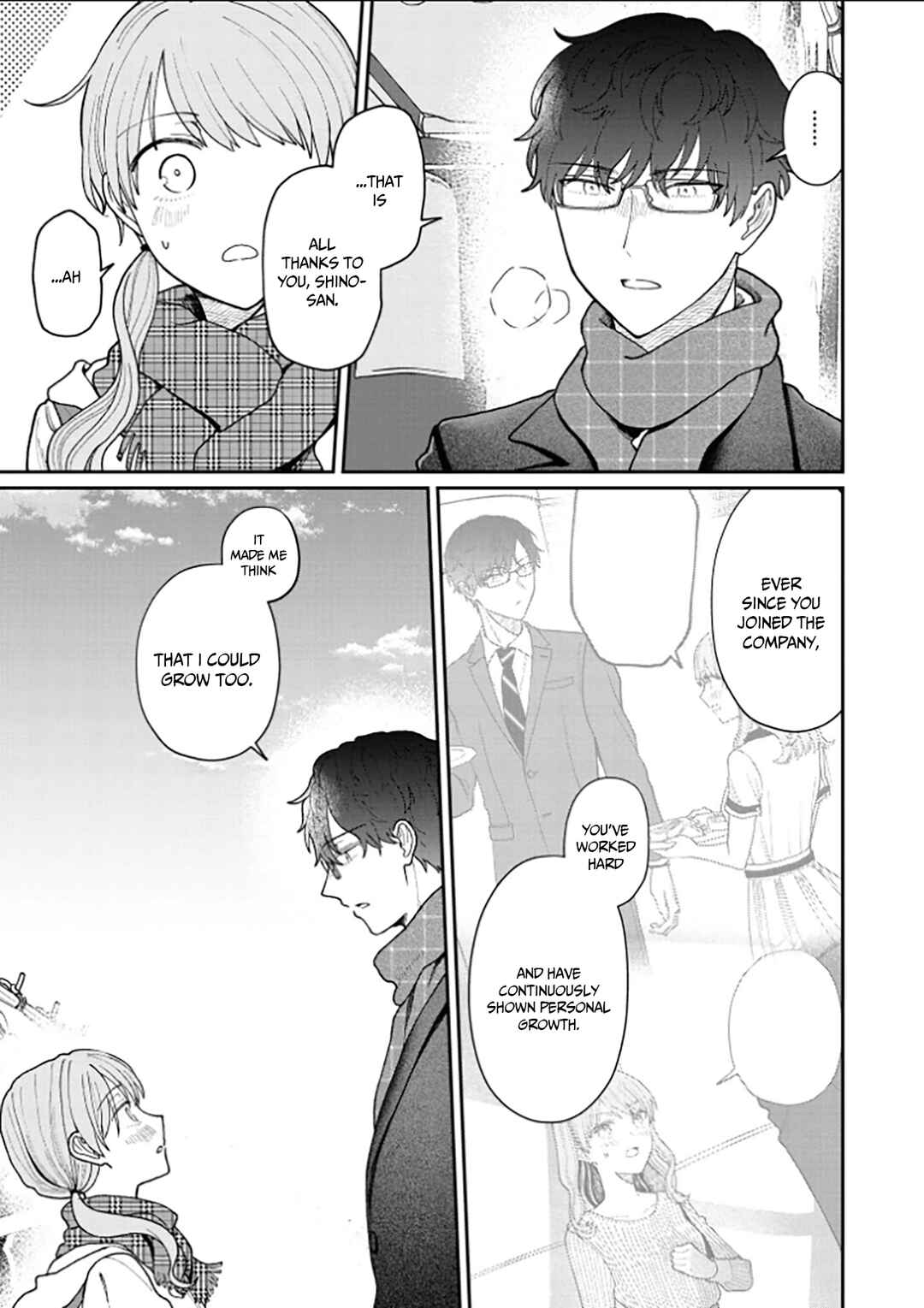 Page 13 Chapter 15 Kuuki ga Yomeru Shinnyuu Shain to Buaisou na Senpai