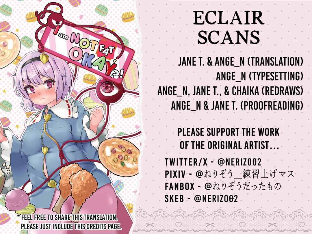 Page 16 Chapter Unknown_9f37 Watashi wa Futotte Imasen Kara! (Touhou Doujinshi)