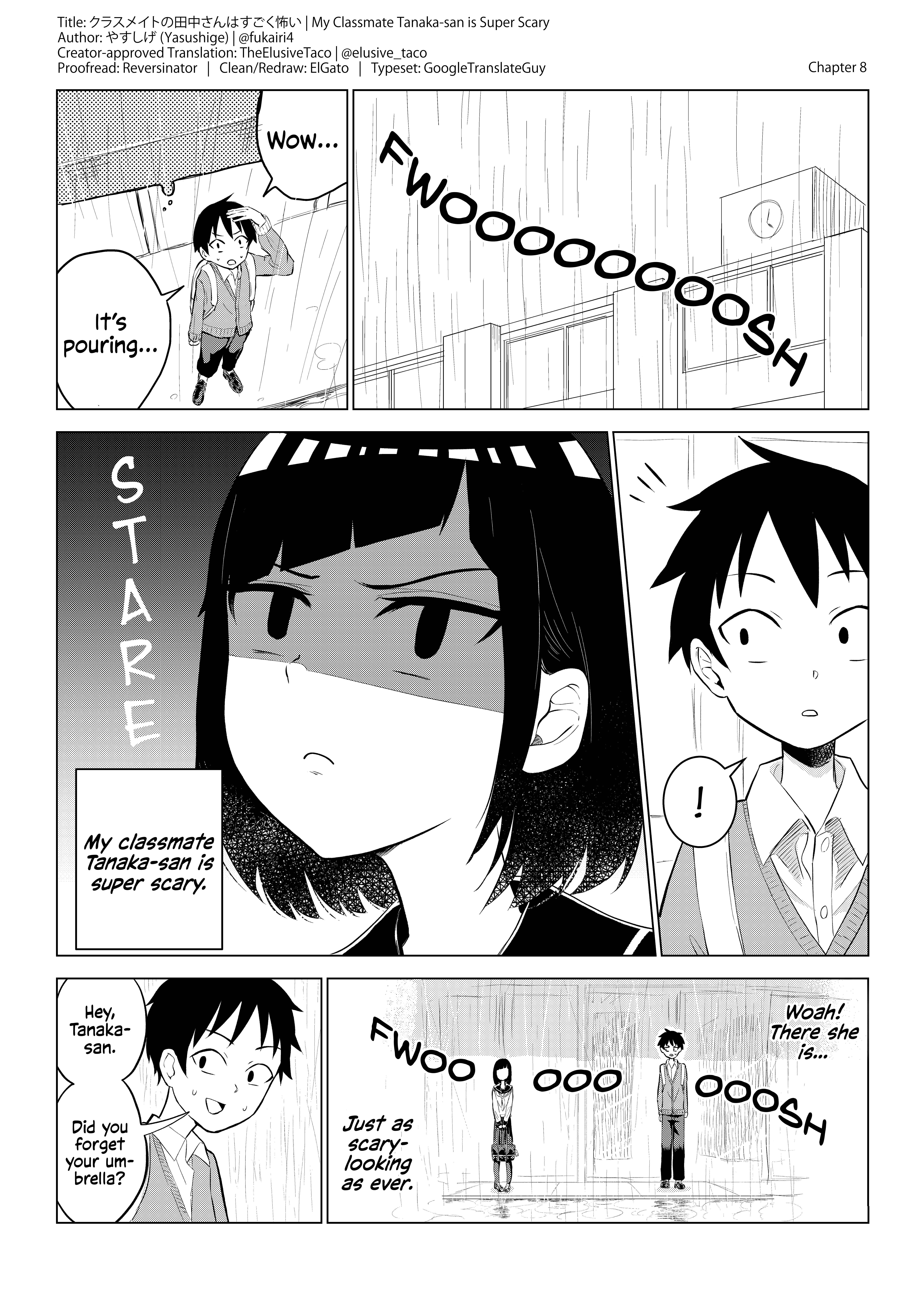 Page 1 Chapter 8 Classmate no Tanaka-san wa Sugoku Kowai (Webcomic)