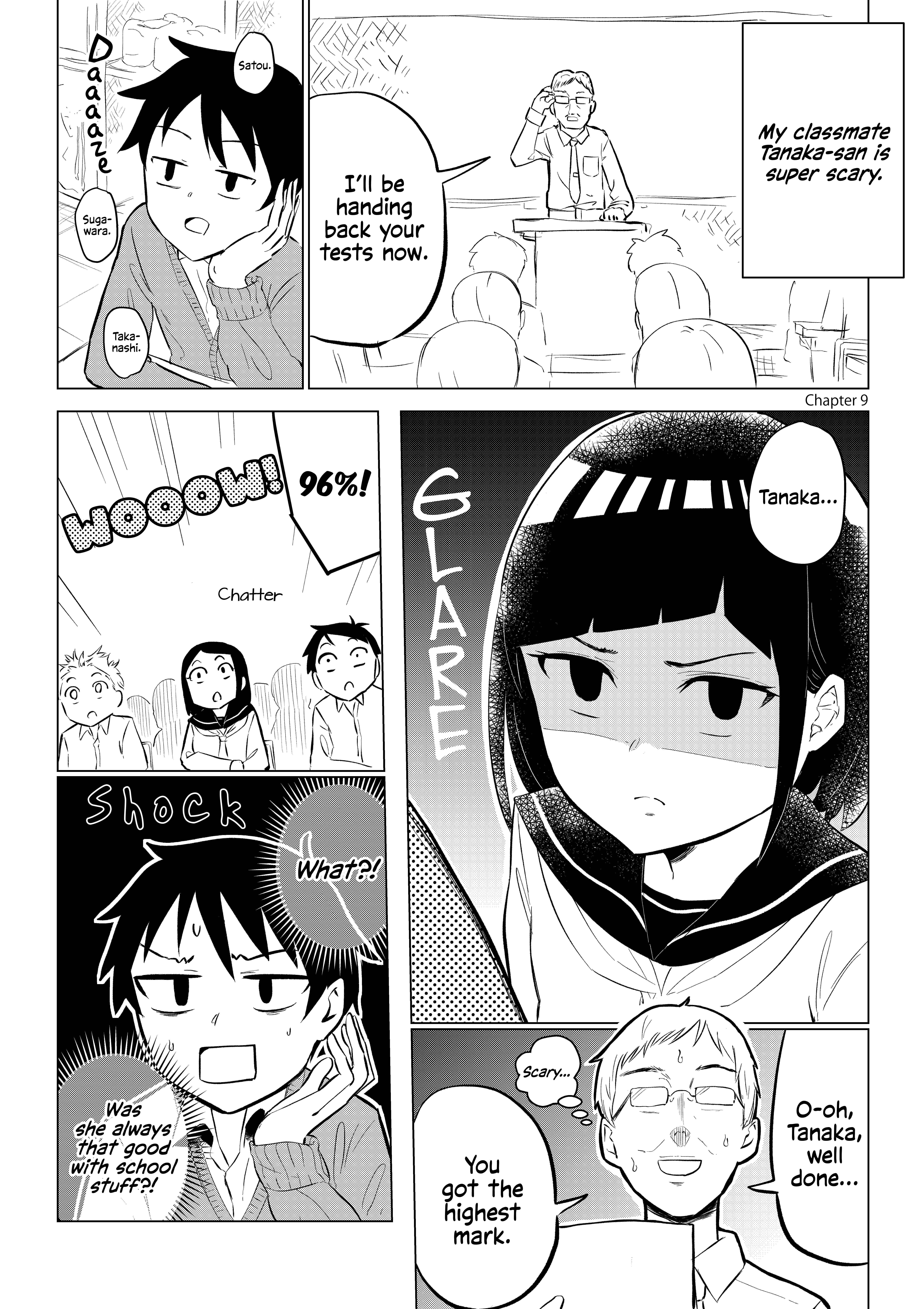 Page 1 Chapter 9 Classmate no Tanaka-san wa Sugoku Kowai (Webcomic)