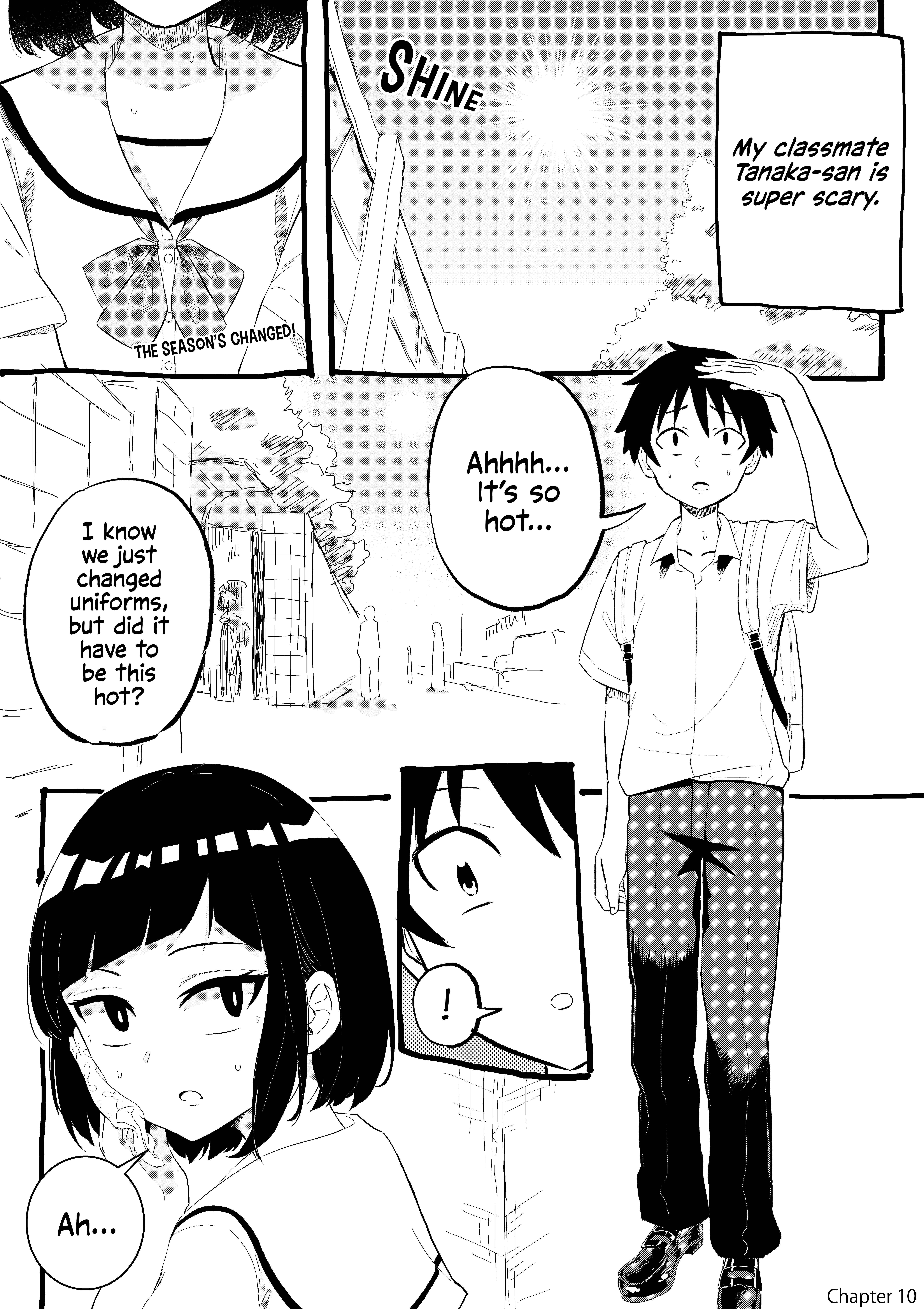 Page 1 Chapter 10 Classmate no Tanaka-san wa Sugoku Kowai (Webcomic)