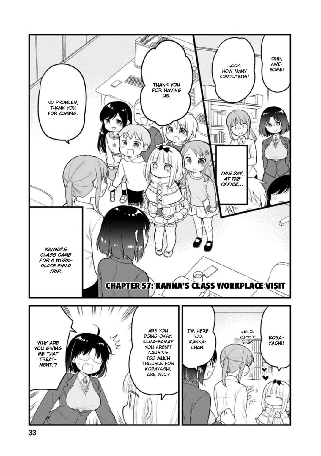 Page 1 Chapter 57 Kobayashi-san Chi no Maid Dragon - Elma OL Nikki