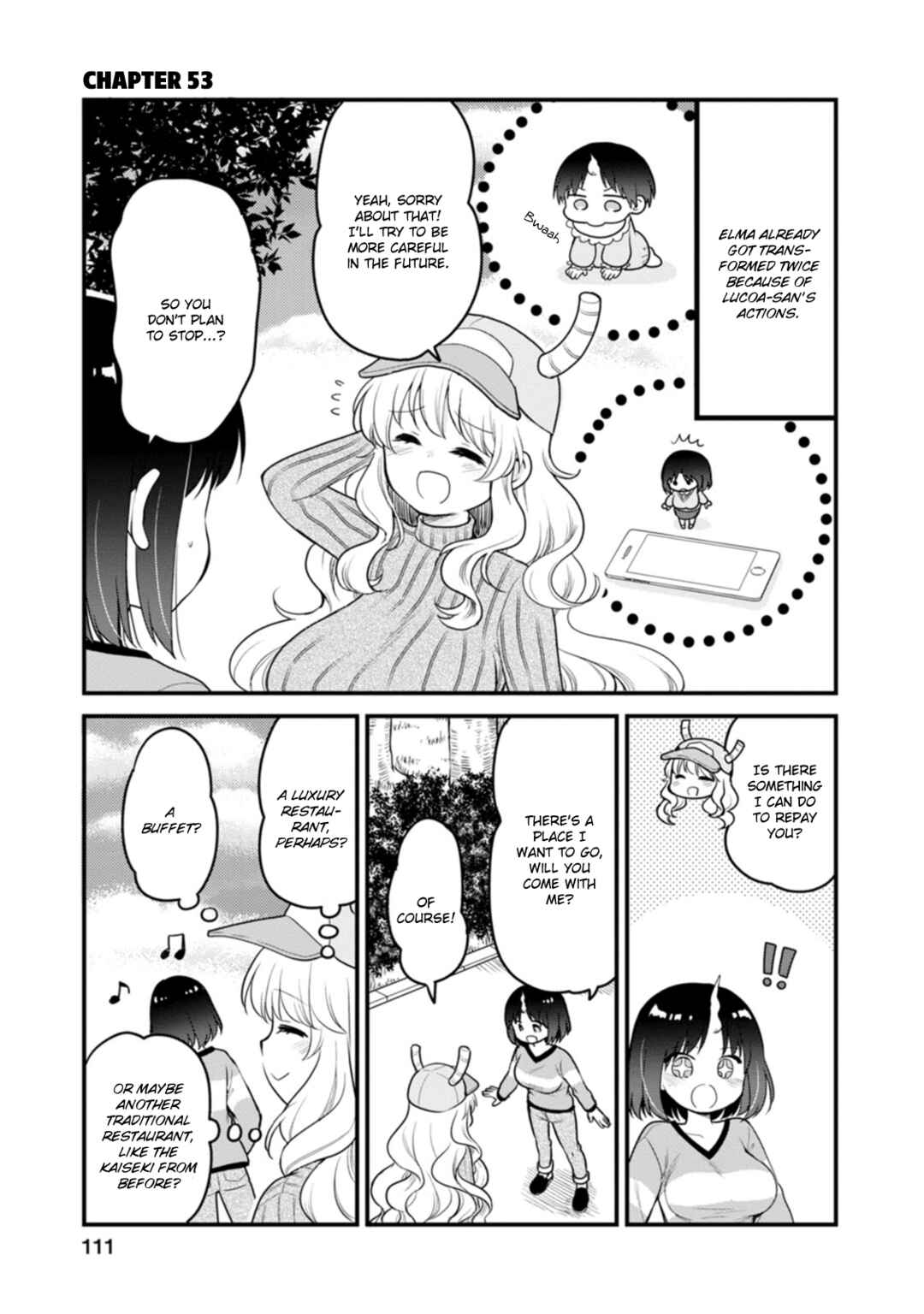 Page 1 Chapter 53 Kobayashi-san Chi no Maid Dragon - Elma OL Nikki