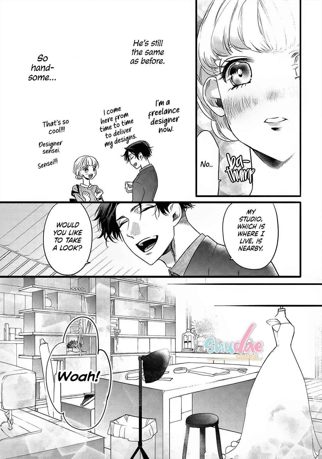 Page 13 Chapter 1 Jumpaku Dress ni Akaiito Kiss kara Hajimaru Dekiaikon