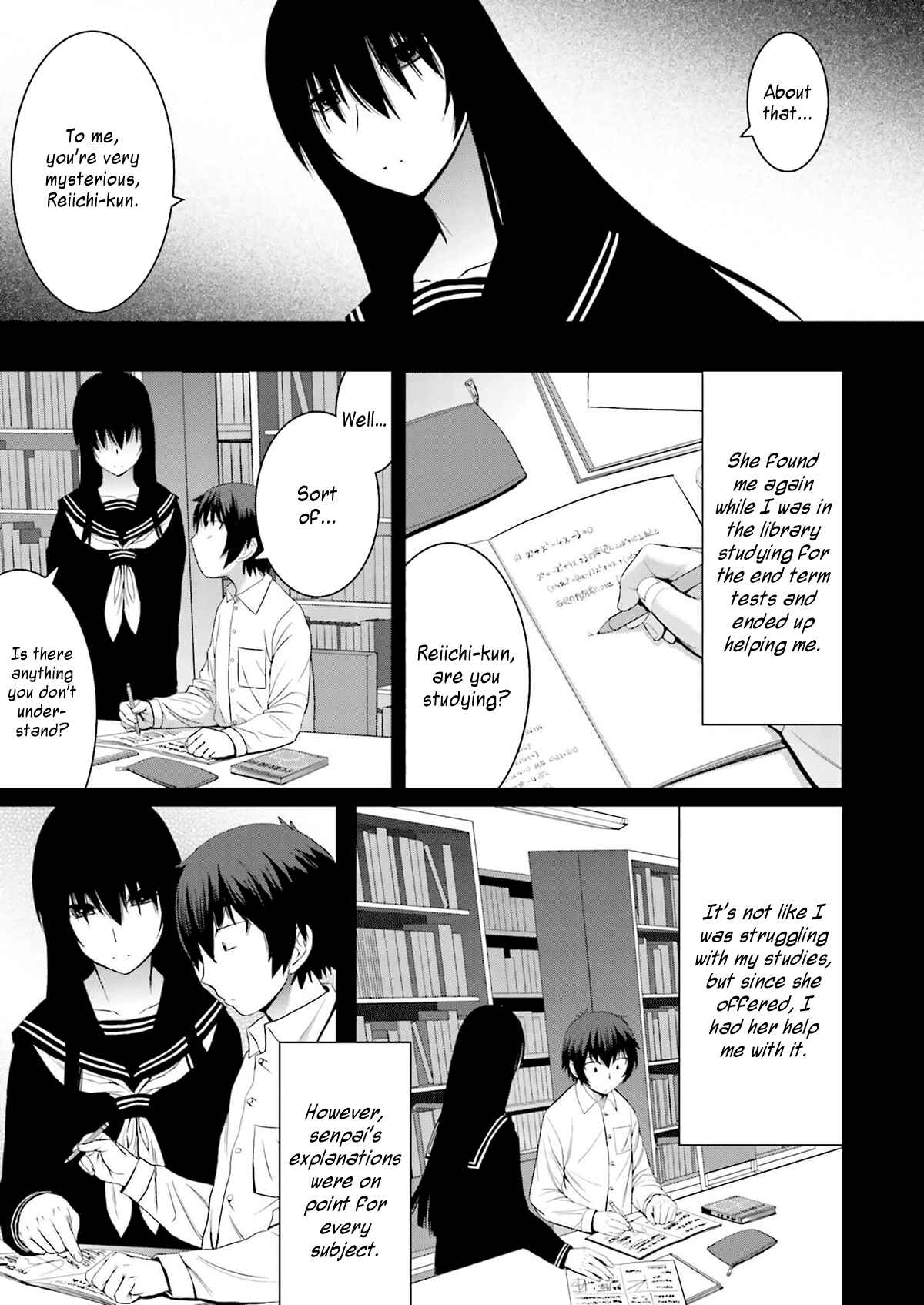 Page 9 Chapter 4 Kuro-senpai to Kuroyashiki no Yami ni Mayowanai