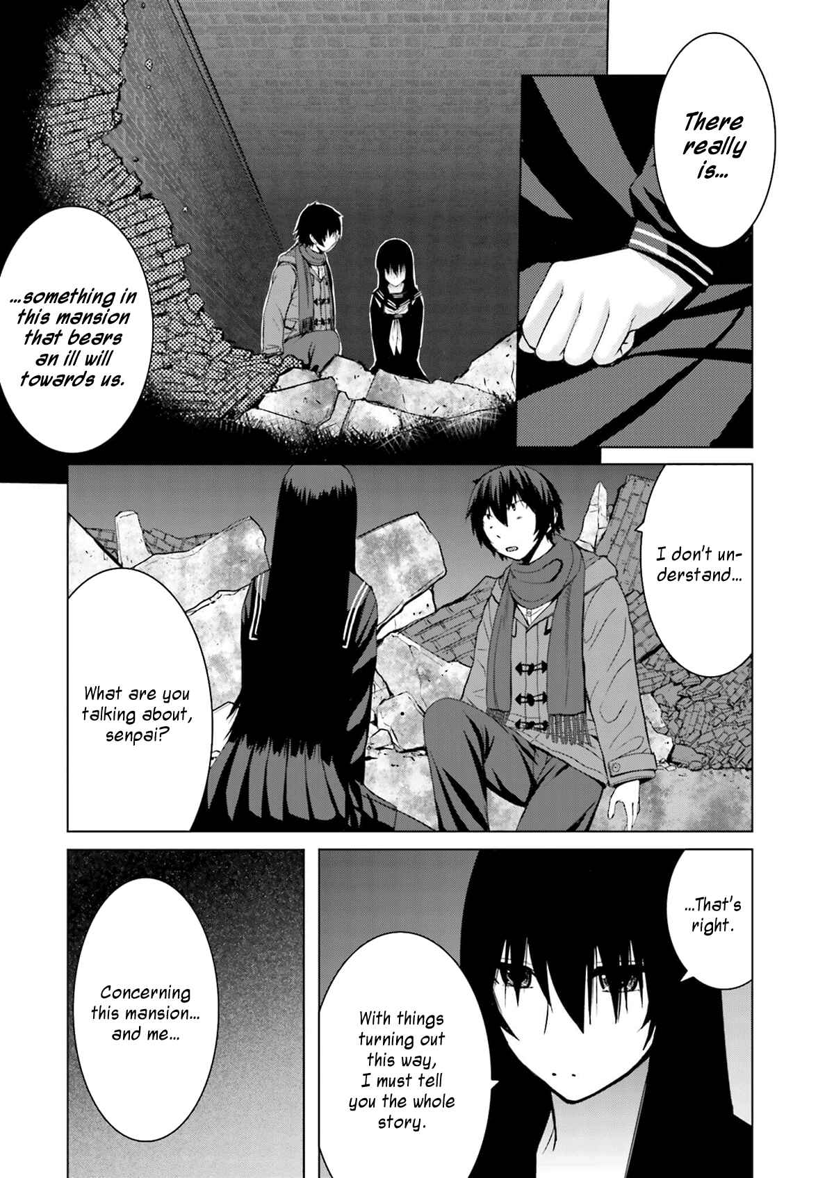 Page 3 Chapter 9 Kuro-senpai to Kuroyashiki no Yami ni Mayowanai