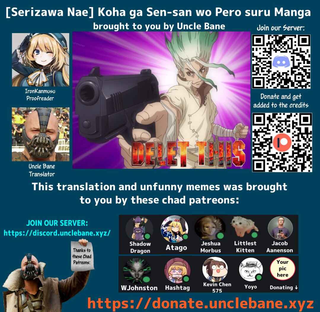 Page 8 Chapter Unknown_ae4a Dr.STONE - Koha ga Senchin o Pero Suru Manga (Doujinshi)