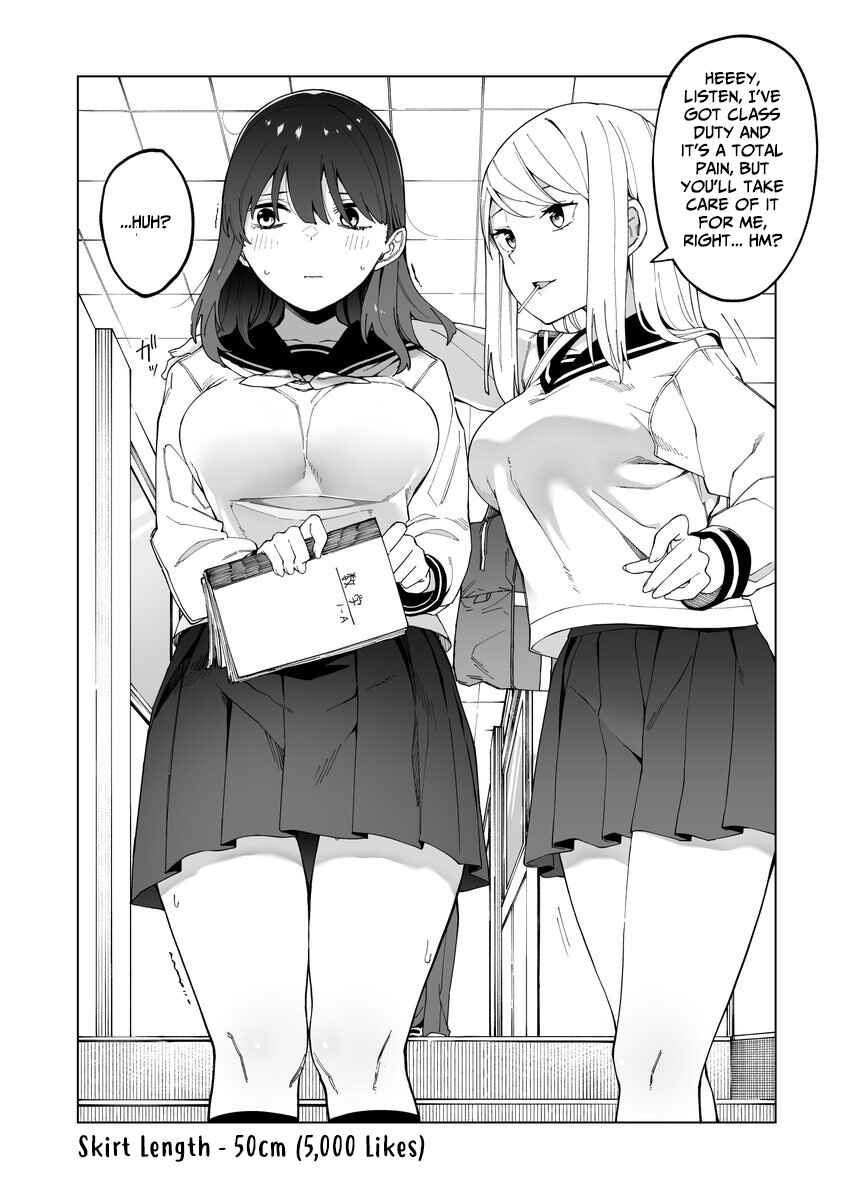 Page 1 Chapter 2 1 Ii ne de Skirt ga 0.1mm Mijikaku Naru Class no Jimi na Onnanoko