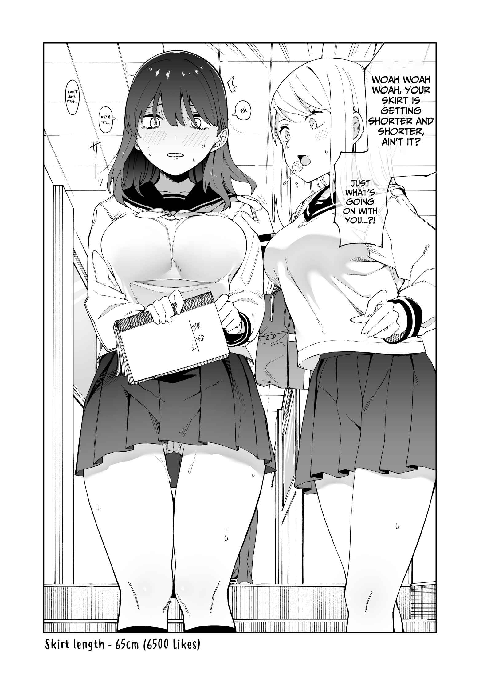 Page 1 Chapter 3 1 Ii ne de Skirt ga 0.1mm Mijikaku Naru Class no Jimi na Onnanoko