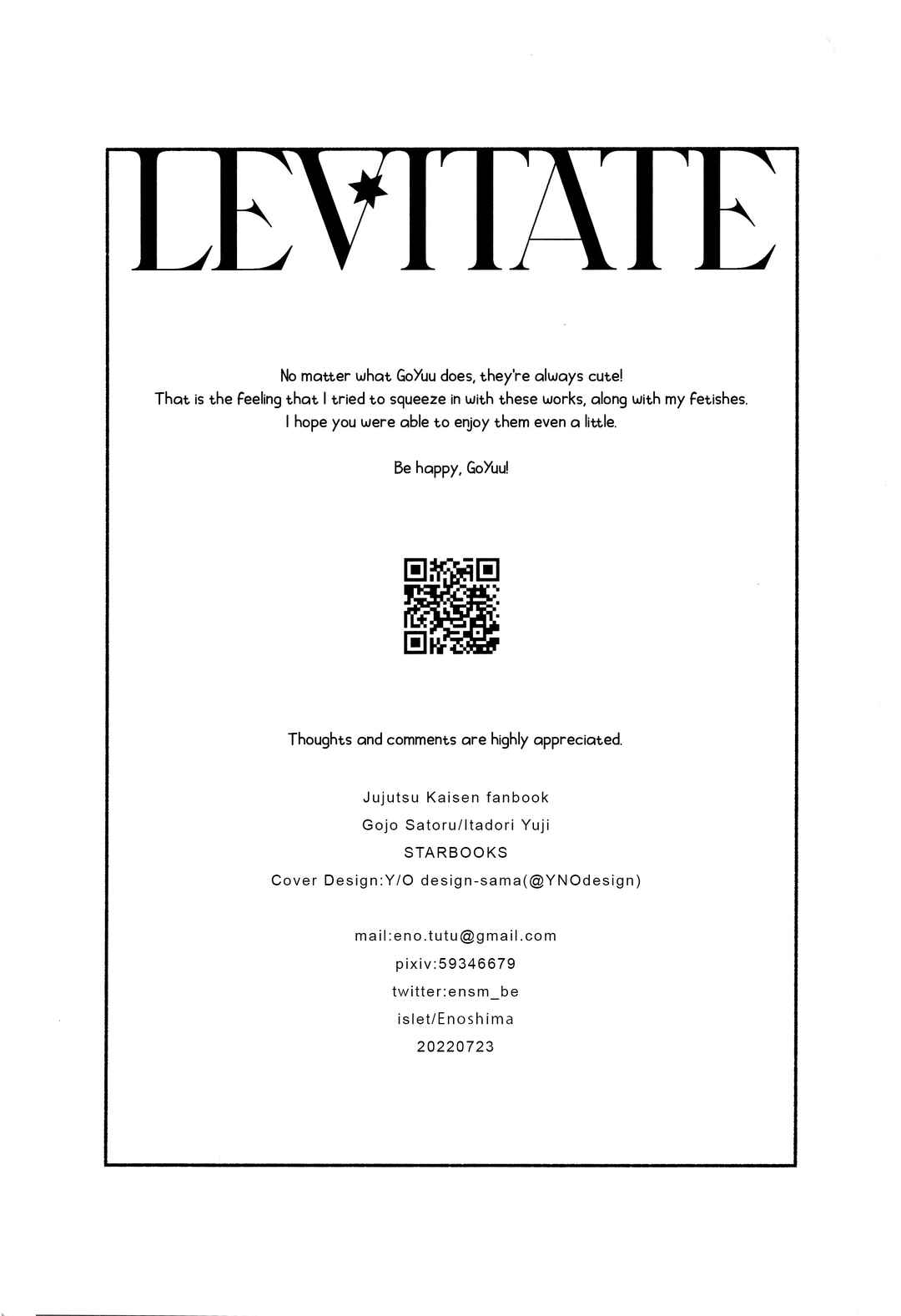 Page 20 Chapter 7 Jujutsu Kaisen - LEVITATE (Doujinshi)