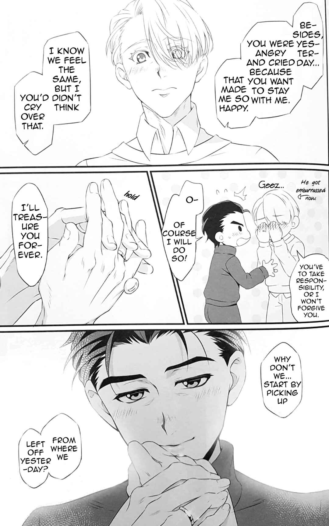 Page 12 Chapter Unknown_63fe Yuri!!! on Ice - Honey From Your Fingertips (Doujinshi)