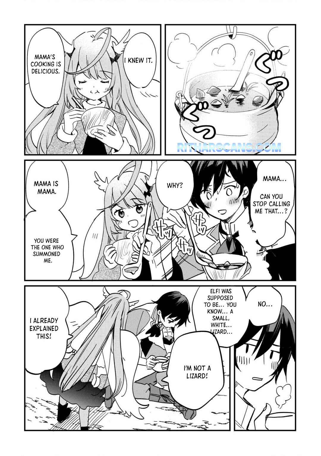 Page 5 Chapter 1.2 Tokage (Hontou wa Shinryuu) wo Shoukan Shita Seijuu Tsukai, Ryuu no Senaka de Kaitaku Life