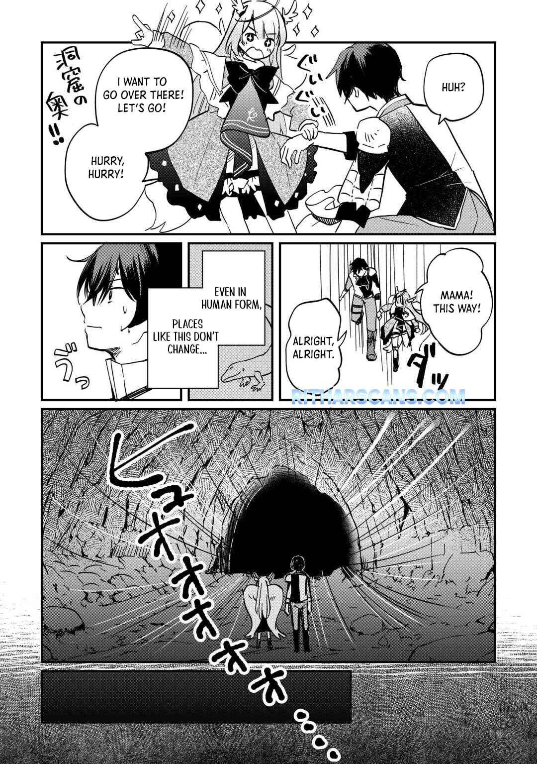 Page 9 Chapter 1.2 Tokage (Hontou wa Shinryuu) wo Shoukan Shita Seijuu Tsukai, Ryuu no Senaka de Kaitaku Life