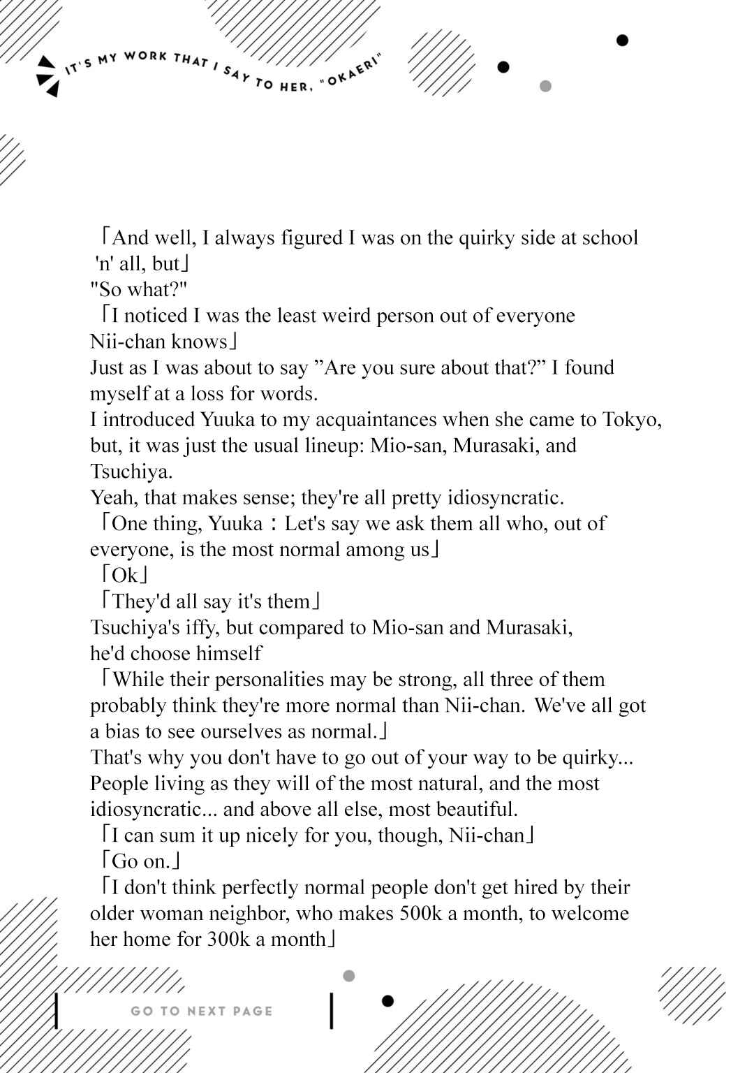 Page 2 Chapter 20.6 Tsuki 50-man Moratte mo Ikigai no nai Tonari no Onee-san ni 30-man de Yatowarete Okaeri tte Iu Oshigoto ga Tanoshii