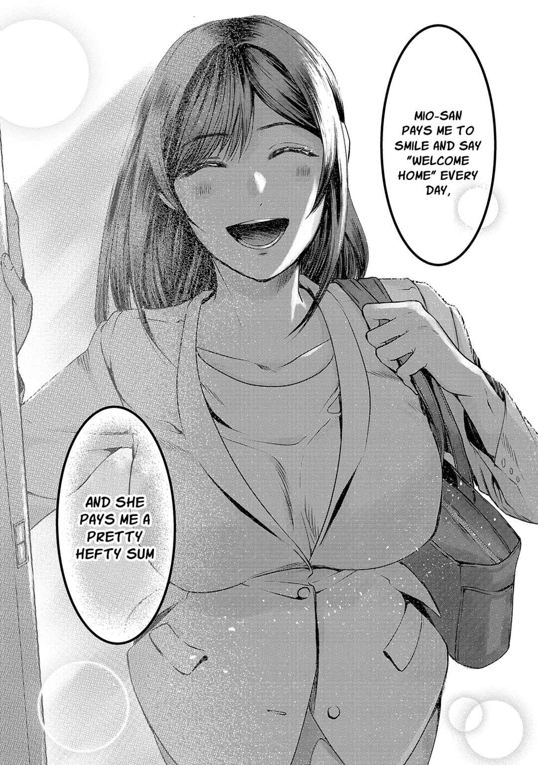 Page 34 Chapter 10 Tsuki 50-man Moratte mo Ikigai no nai Tonari no Onee-san ni 30-man de Yatowarete Okaeri tte Iu Oshigoto ga Tanoshii