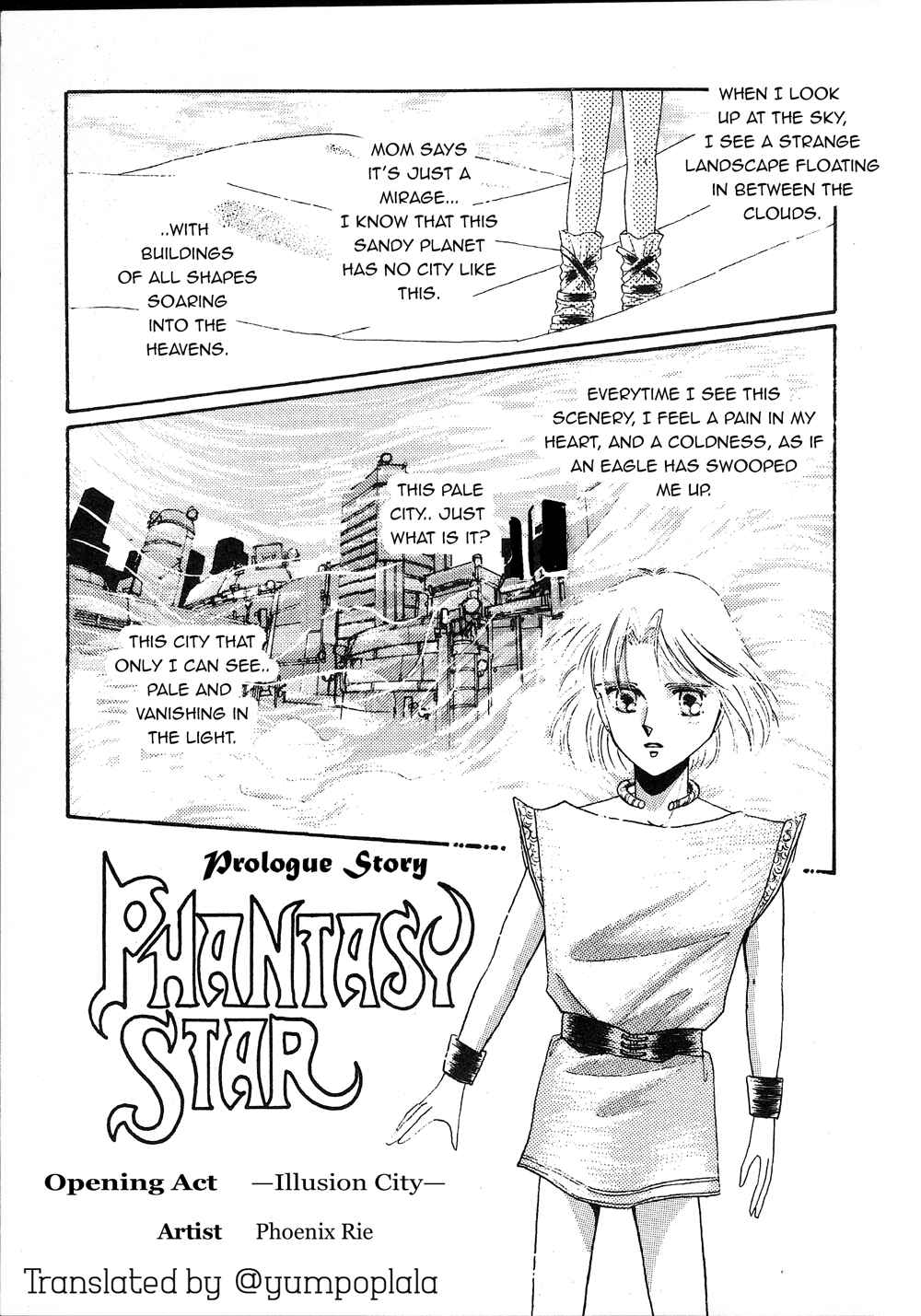 Page 1 Chapter 1 Phantasy Star: Prologue Story
