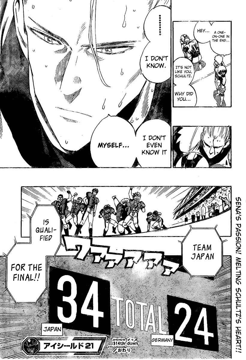 Page 19 Chapter 314 Eyeshield 21