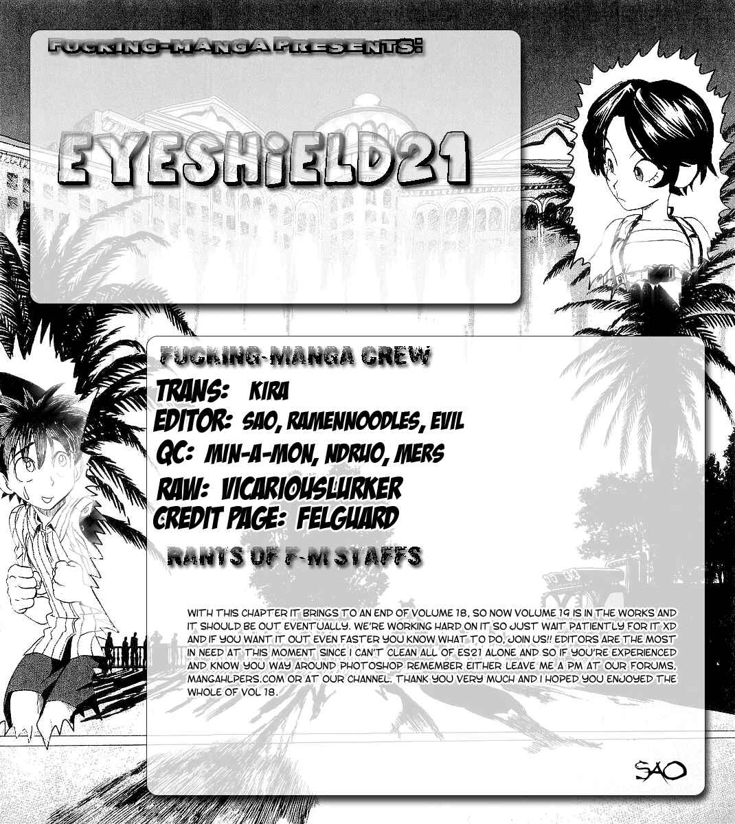 Page 1 Chapter 160 Eyeshield 21