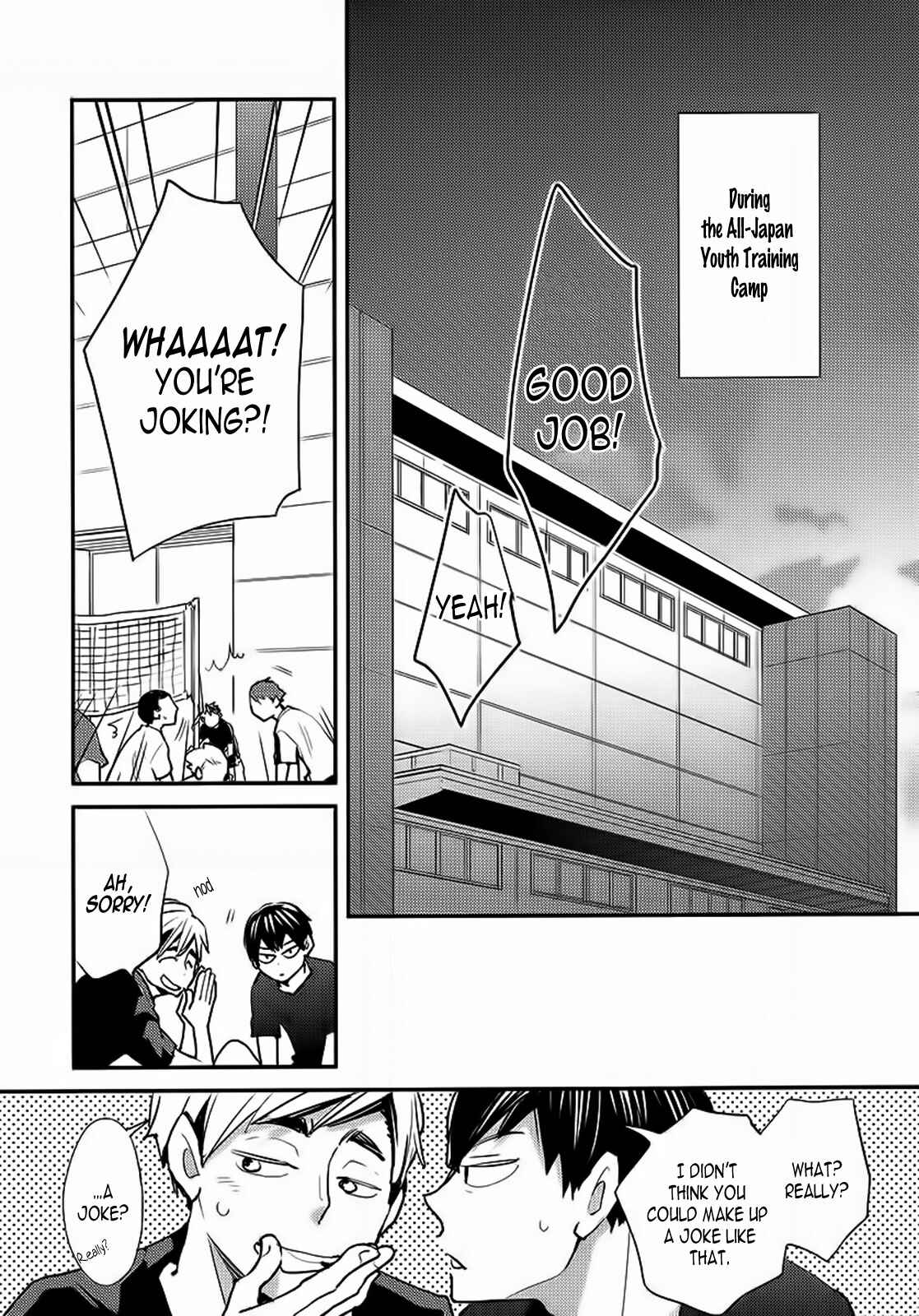 Page 4 Chapter Unknown_489c Haikyu!! - Utsuwa no Ookisa Shindansho (Doujinshi)