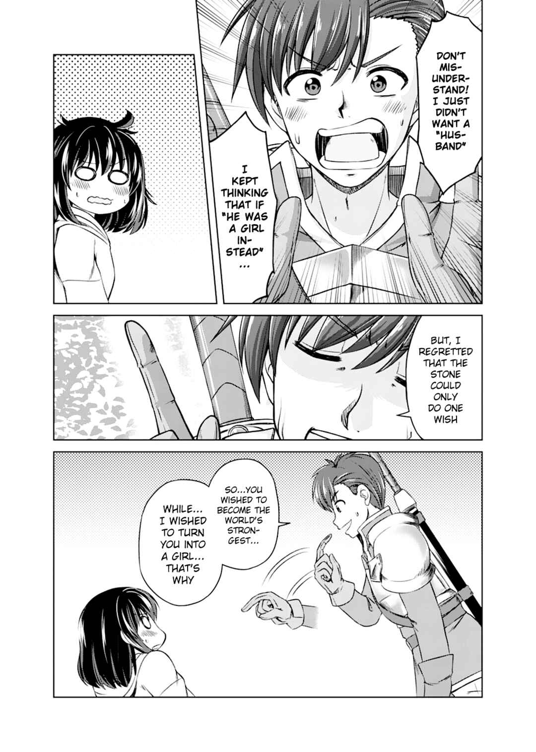 Page 24 Chapter 1 Dont Think That Ill Be Cute Forever! ~If You Make A Wish From The Sacred Stone, Youll Become The Worlds Strongest Beautiful Girl~