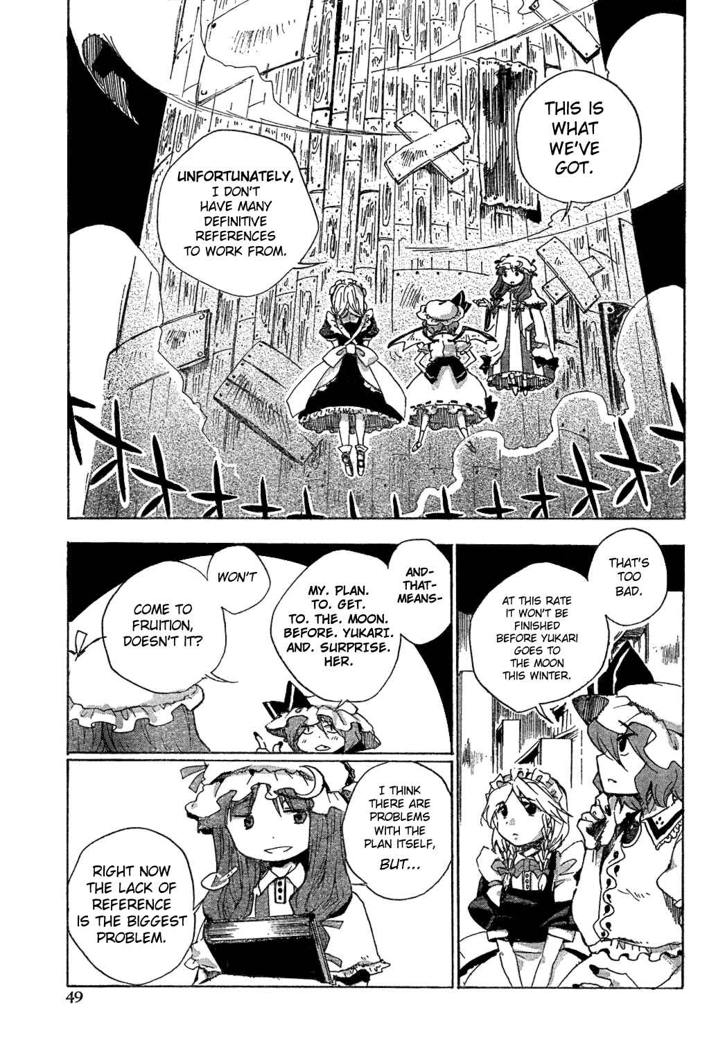 Page 11 Chapter 3 Touhou Bougetsushou ~ Silent Sinner in Blue.
