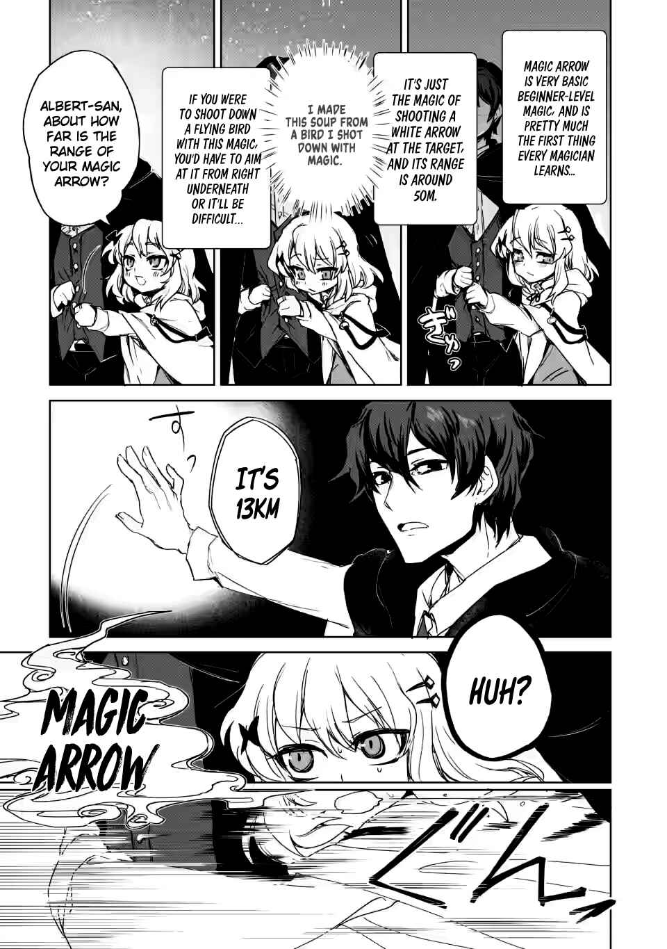 Page 9 Chapter 1.1 Shokyuu Majutsu Magic Arrow wo Kyokugen made Kitaetara