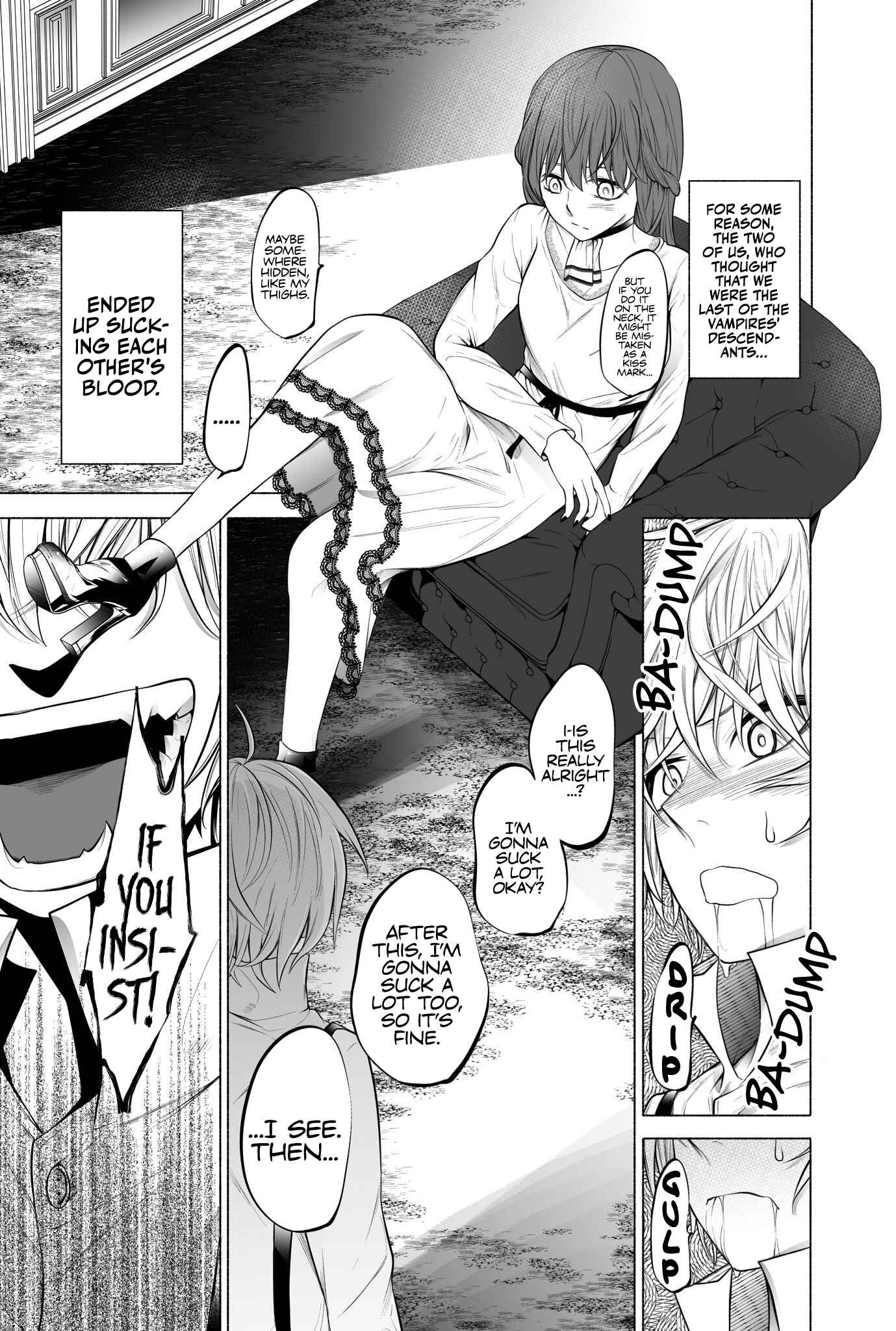 Page 1 Chapter 2 A Story About Vampires Sharing Blood Everyday to Survive