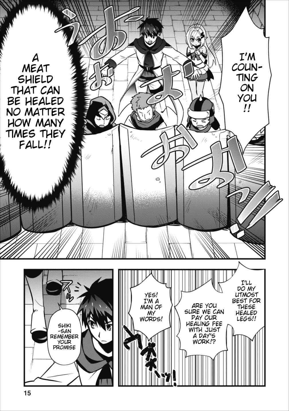 Page 15 Chapter 6.1 Isekai no Meikyuu Toshi de Chiyu Mahoutsukai Yattemasu
