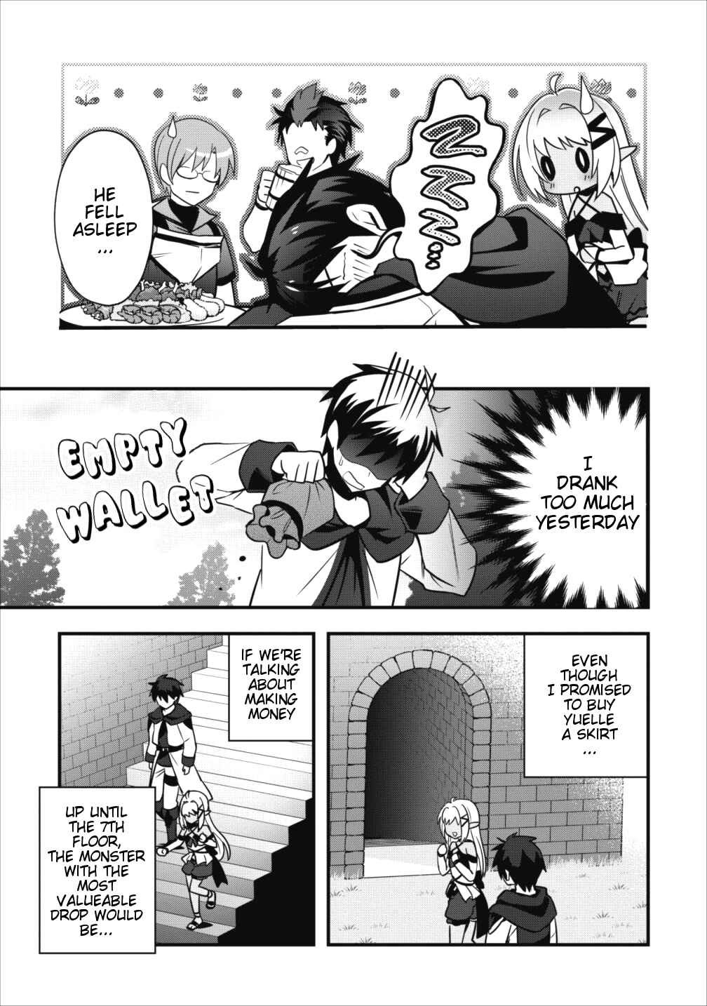 Page 10 Chapter 4 Isekai no Meikyuu Toshi de Chiyu Mahoutsukai Yattemasu