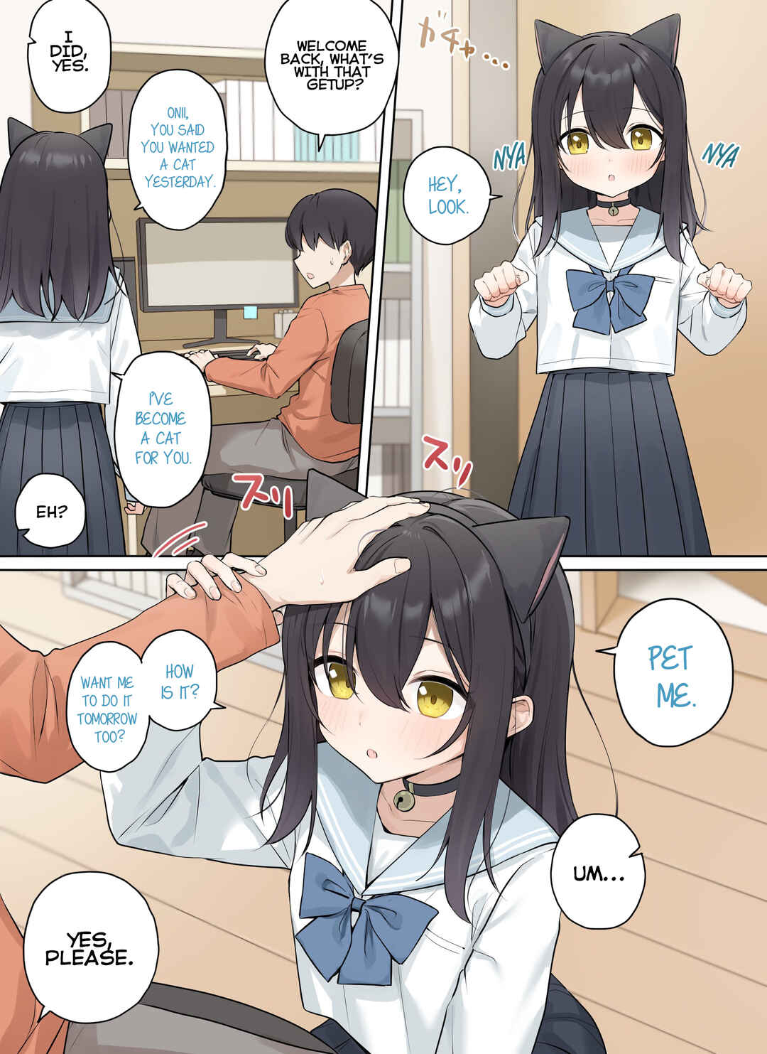 Page 1 Chapter 1 Ichinichi Ichi Jikan Dake Neko ni Naru Imouto
