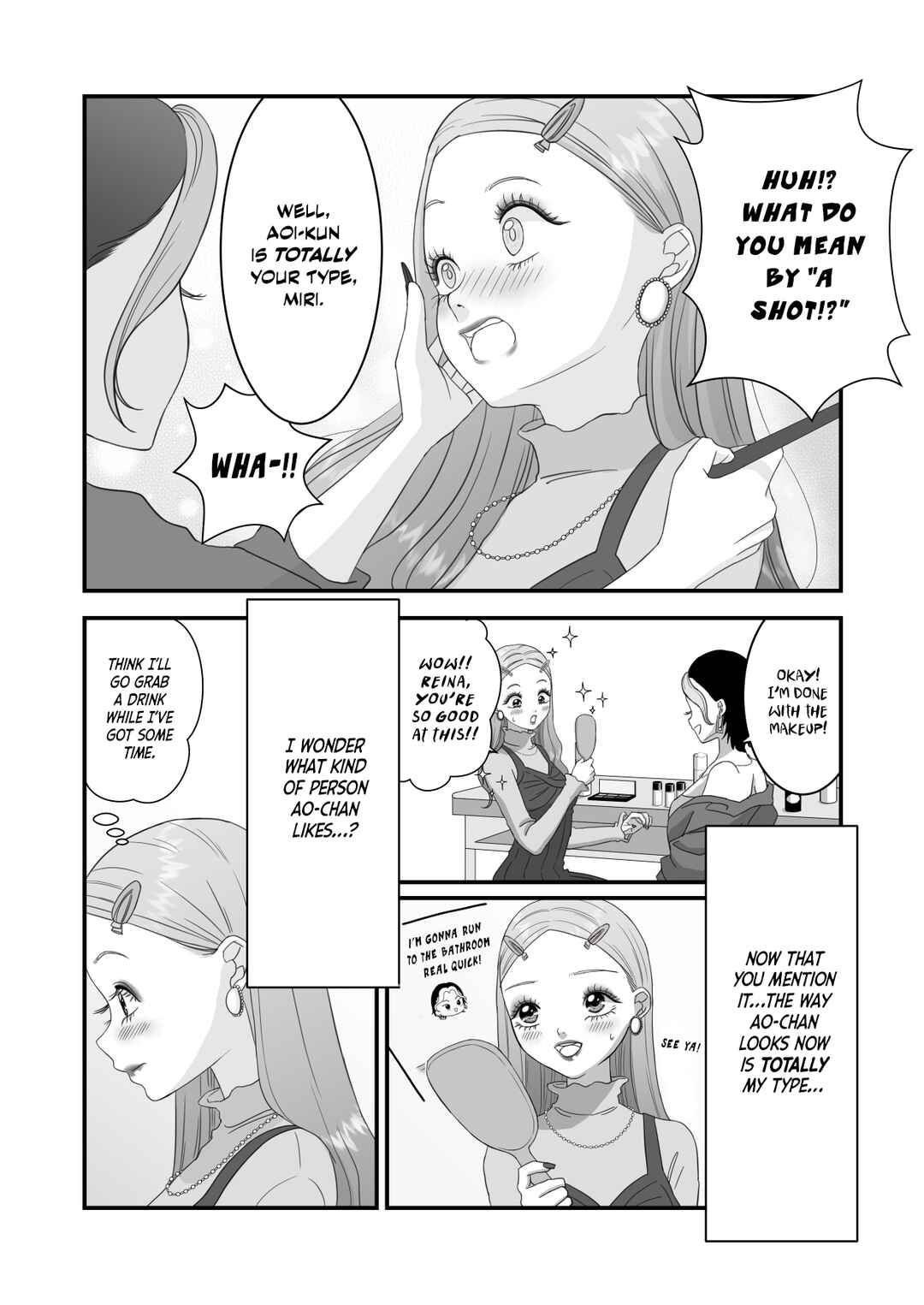 Page 3 Chapter 4 Aoi-kun ♀ Is So Handsome That It Hurts