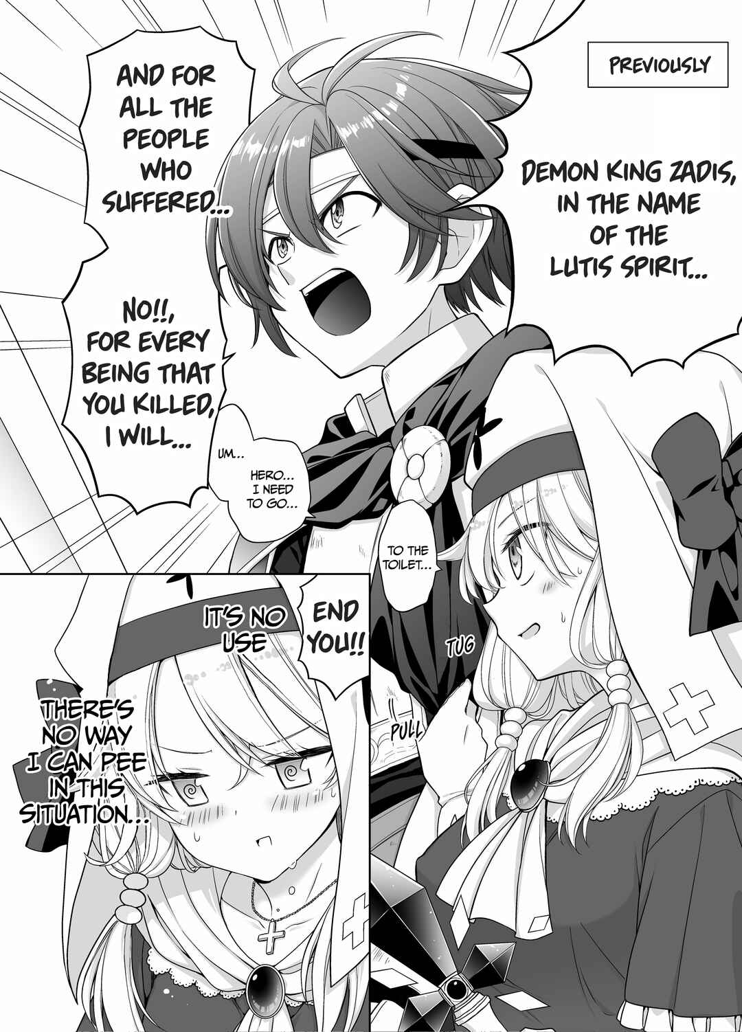 Page 1 Chapter 2 Las Boss Sen dakedo Maji de Moresou dakara, Sassato Maou o Taoshitai!