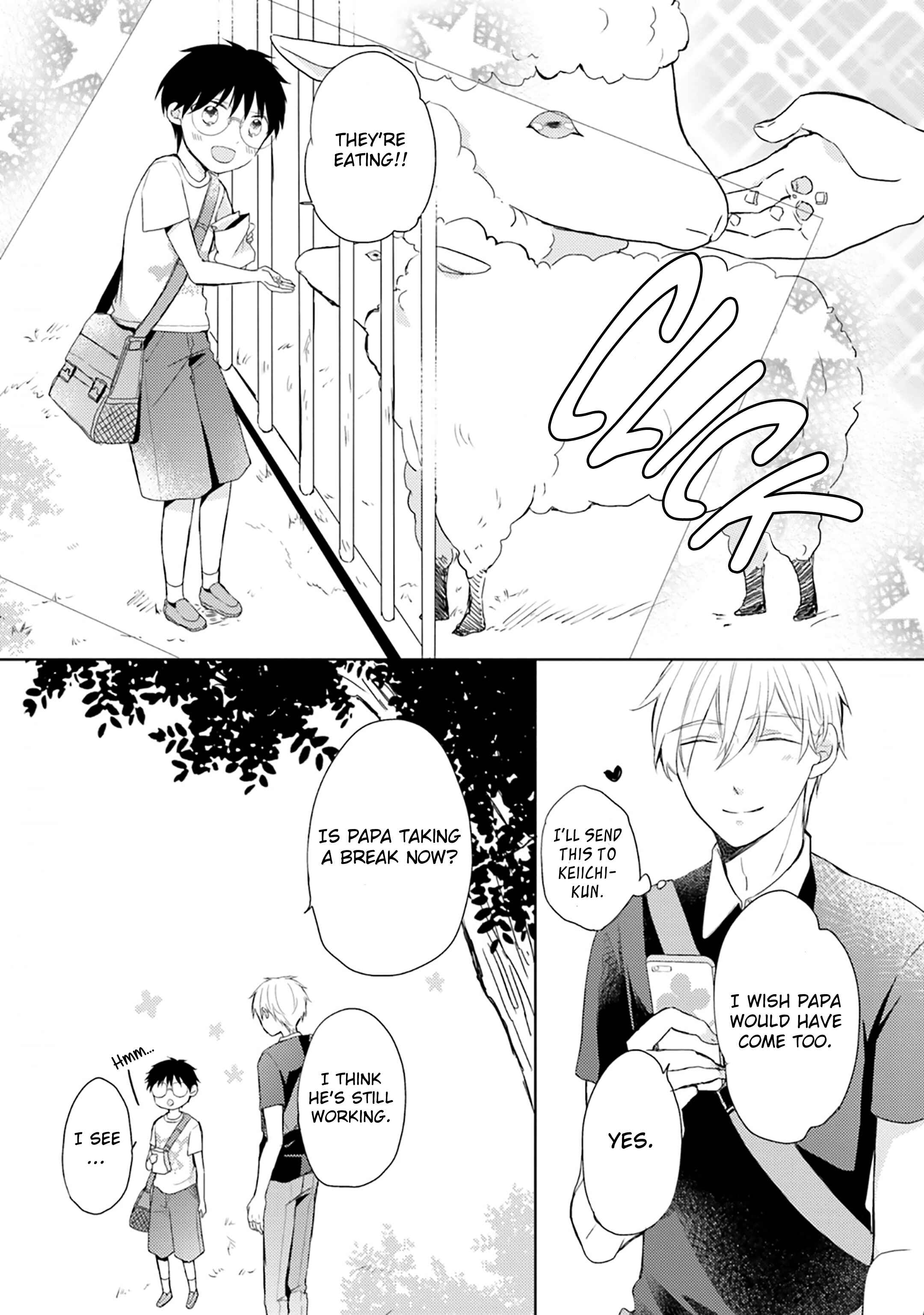 Page 20 Chapter 6 Motoyan Papa to Hitsuji-sensei Yotsuba