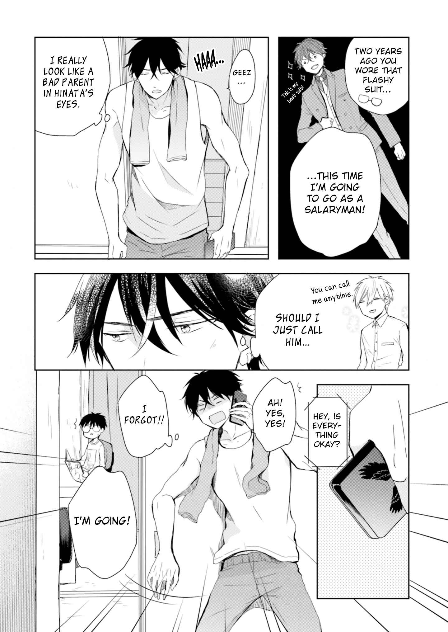 Page 13 Chapter 3 Motoyan Papa to Hitsuji-sensei Yotsuba
