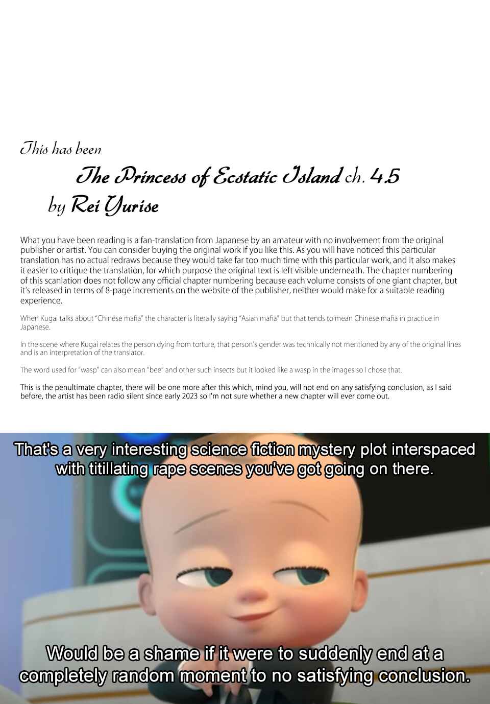 Page 32 Chapter 4.5 The Princess of Ecstatic Island